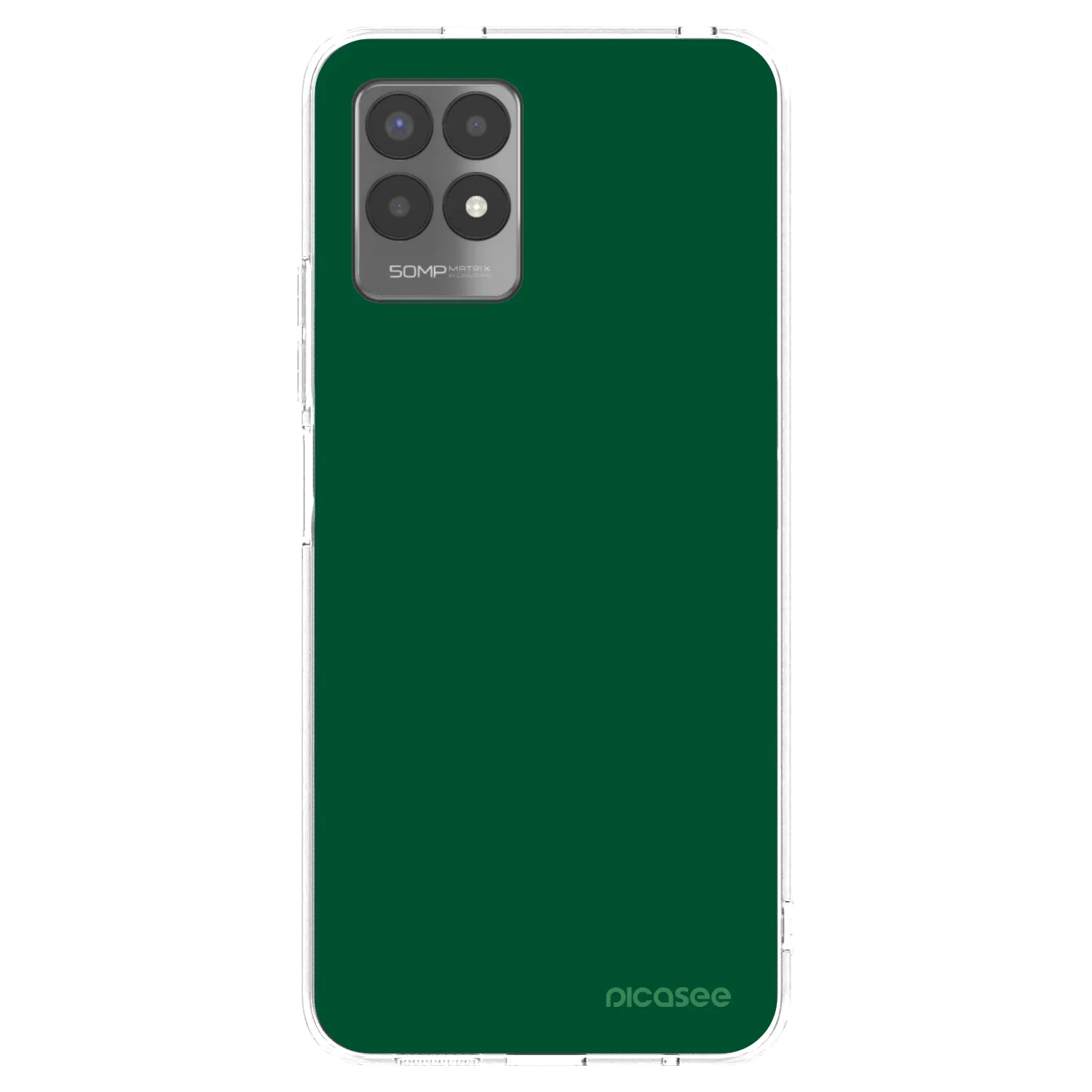 Picasee Realme 8i Hülle - Transparentes Silikon - Green Gleam