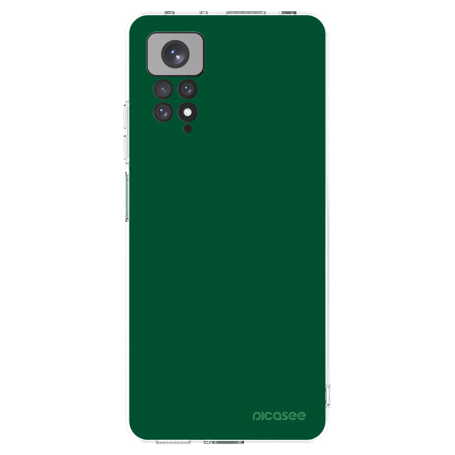 Picasee Xiaomi Redmi Note 11 Hülle - Transparentes Silikon - Green Gleam
