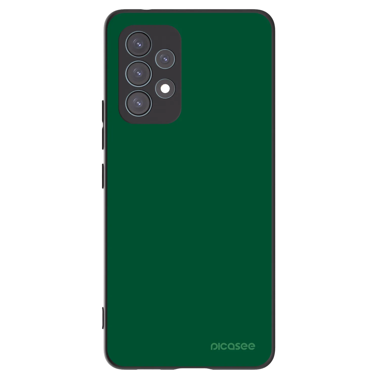 Picasee Samsung Galaxy A53 5G A536 Hülle - Schwarzes Silikon - Green Gleam
