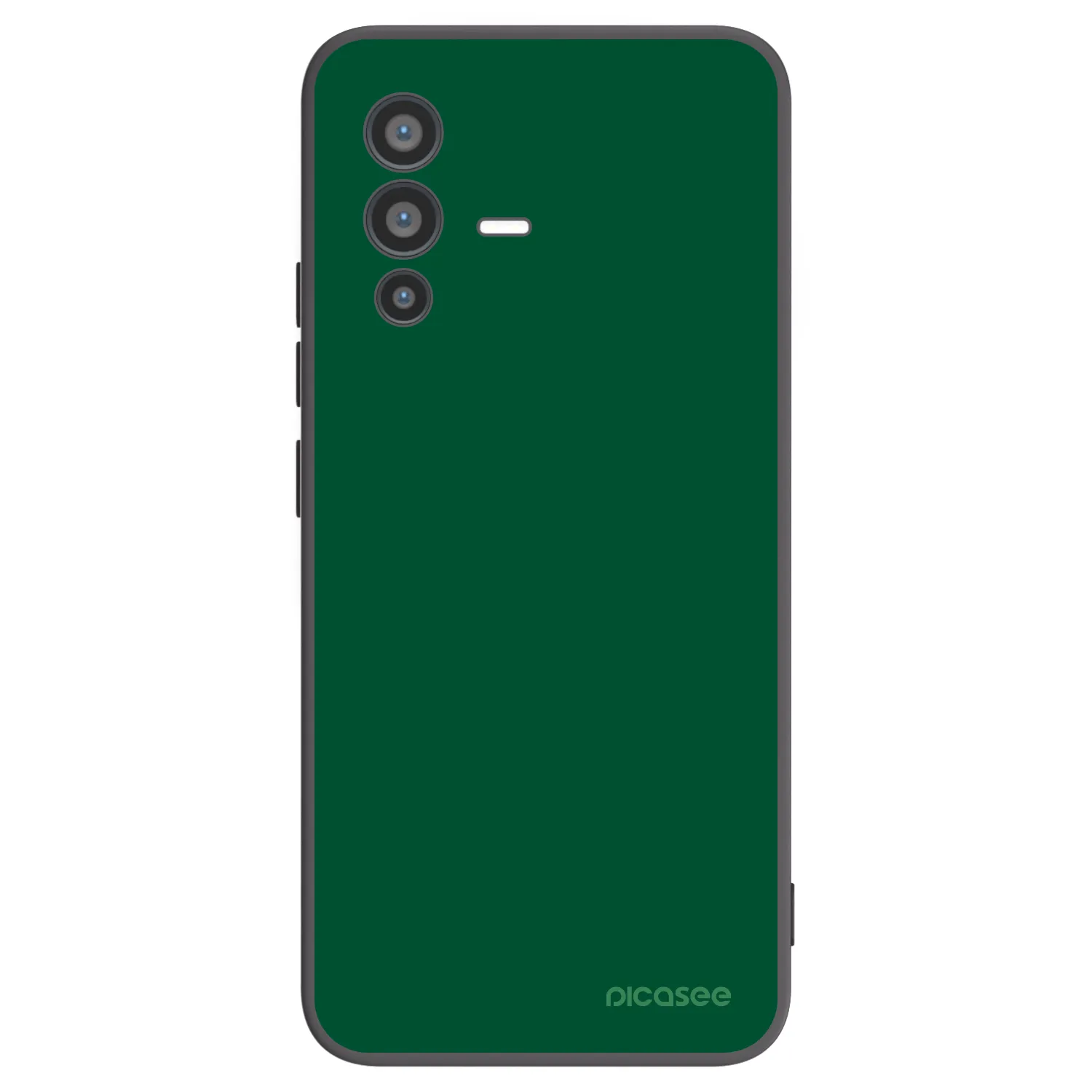Picasee Vivo V23 5G Hülle - Schwarzes Silikon - Green Gleam