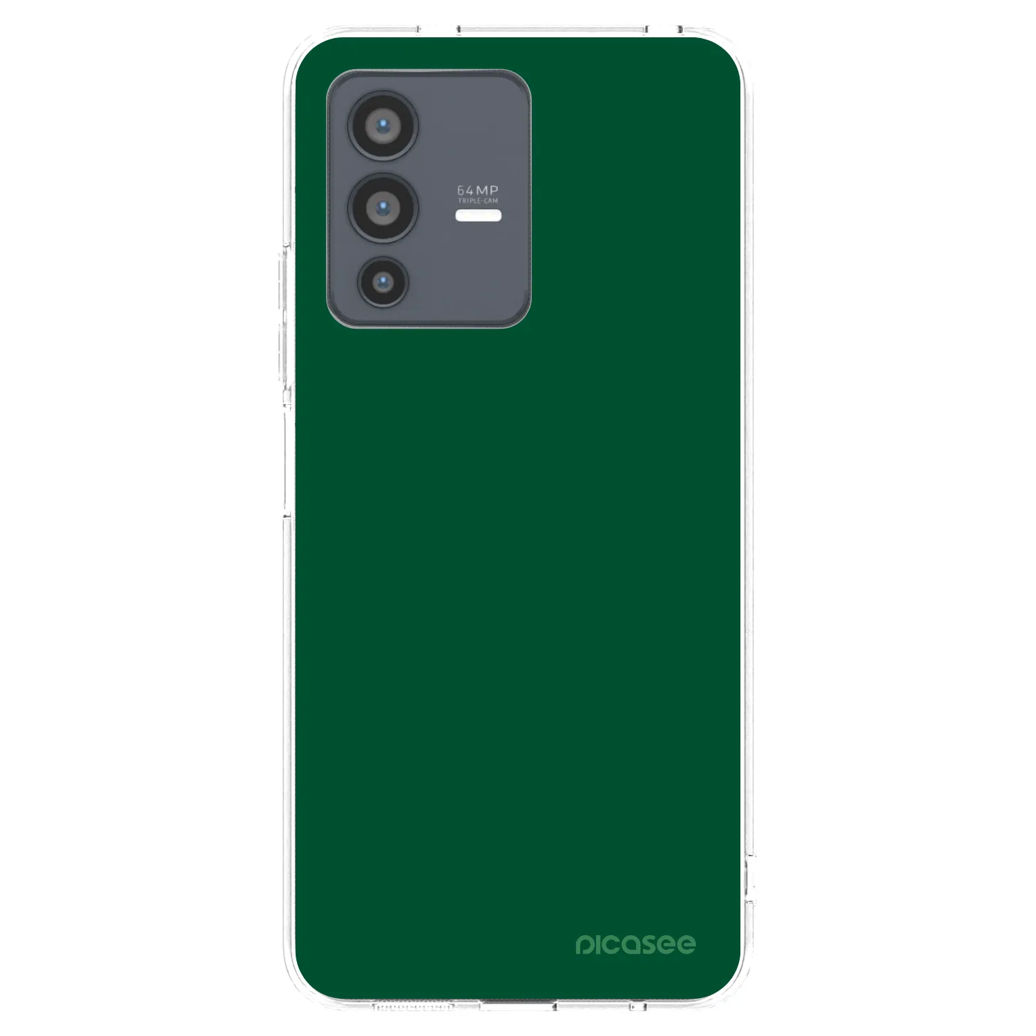 Picasee Vivo V23 5G Hülle - Transparentes Silikon - Green Gleam