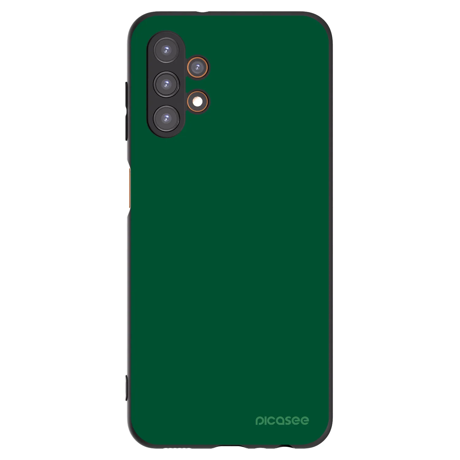 Picasee Samsung Galaxy A13 4G A135 Hülle - Schwarzes Silikon - Green Gleam