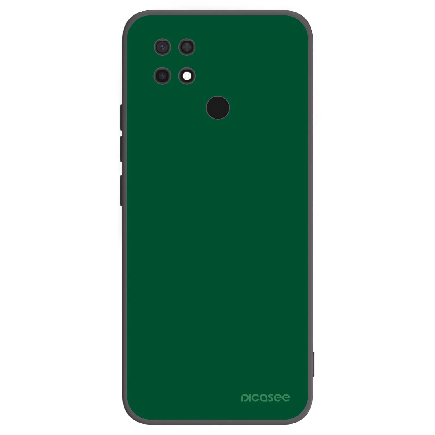 Picasee Xiaomi Redmi 10C Hülle - Schwarzes Silikon - Green Gleam