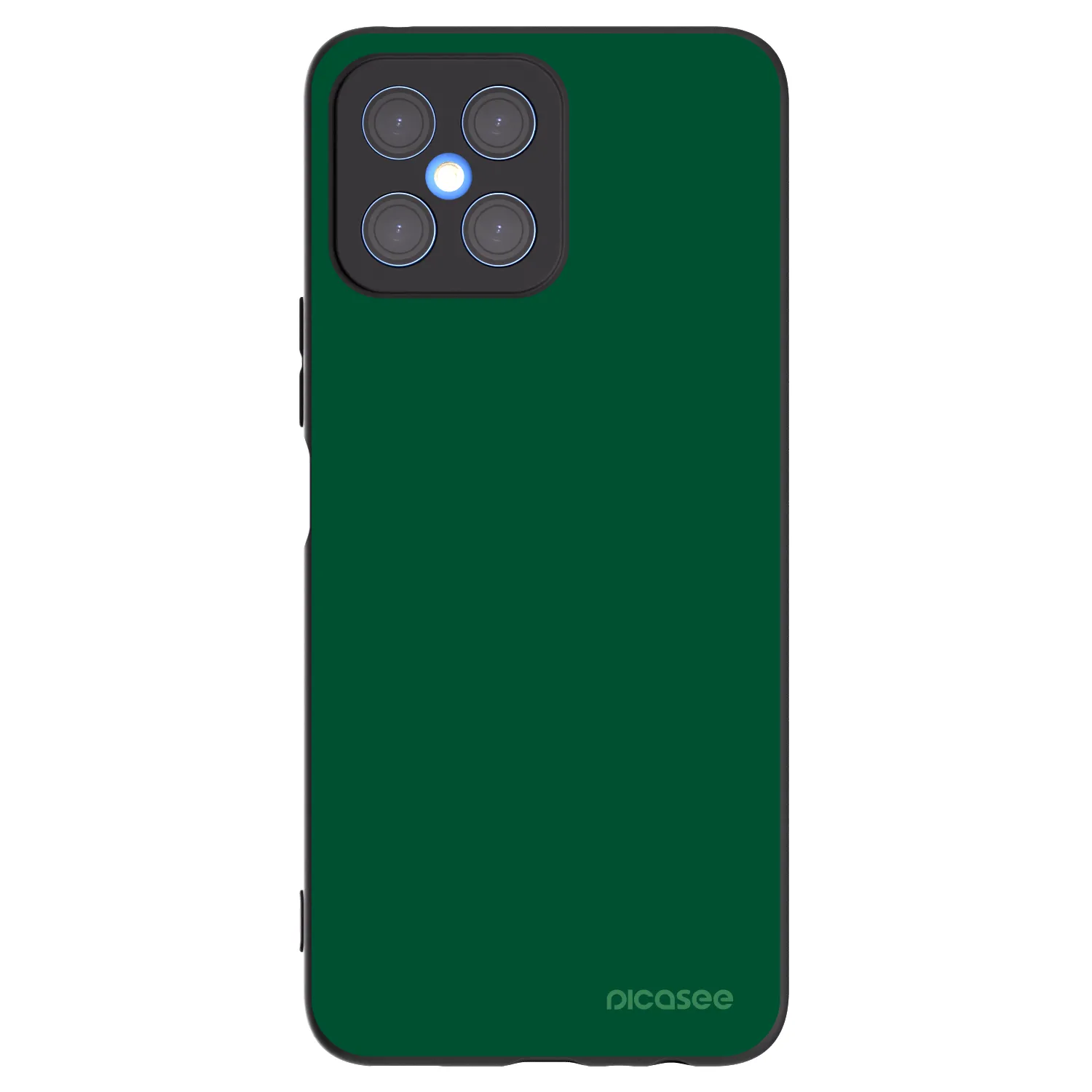 Picasee Honor X8 4G Hülle - Schwarzes Silikon - Green Gleam