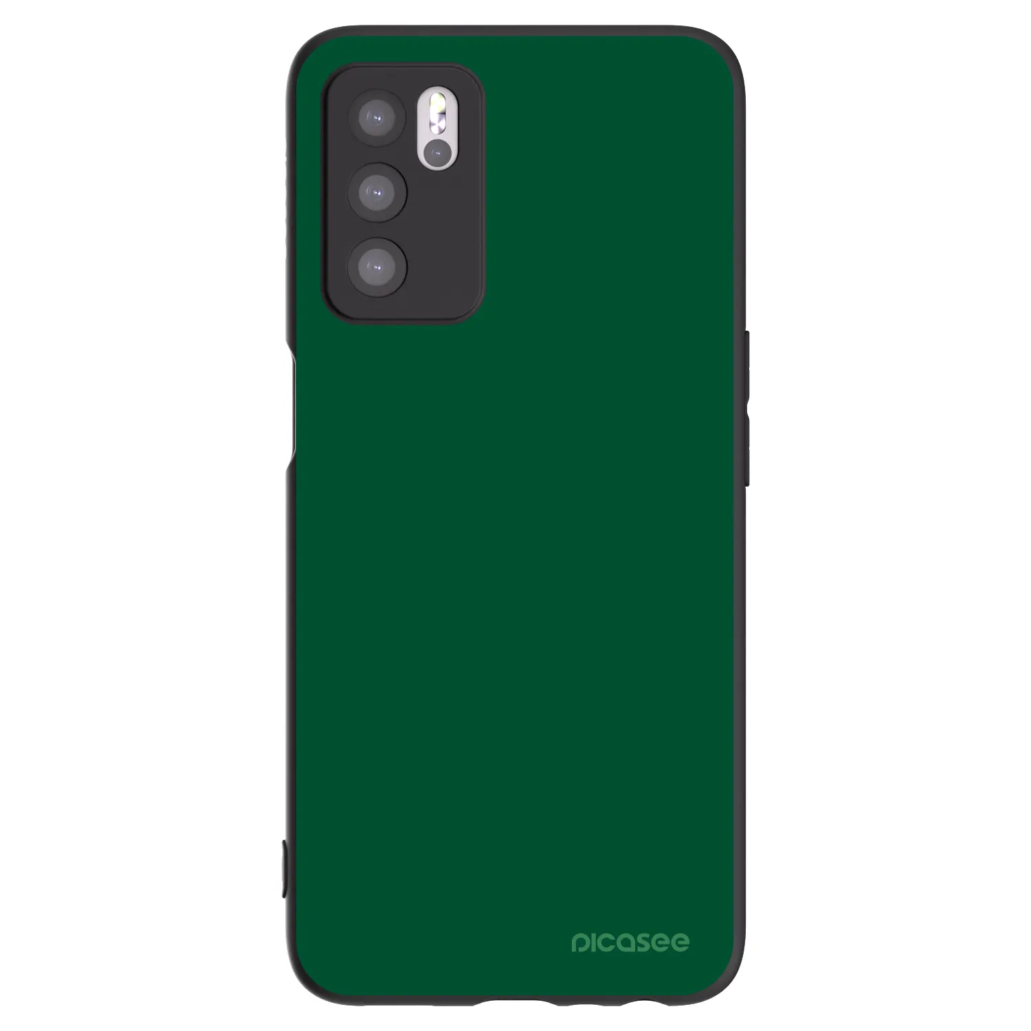 Picasee OPPO A16s Hülle - Schwarzes Silikon - Green Gleam