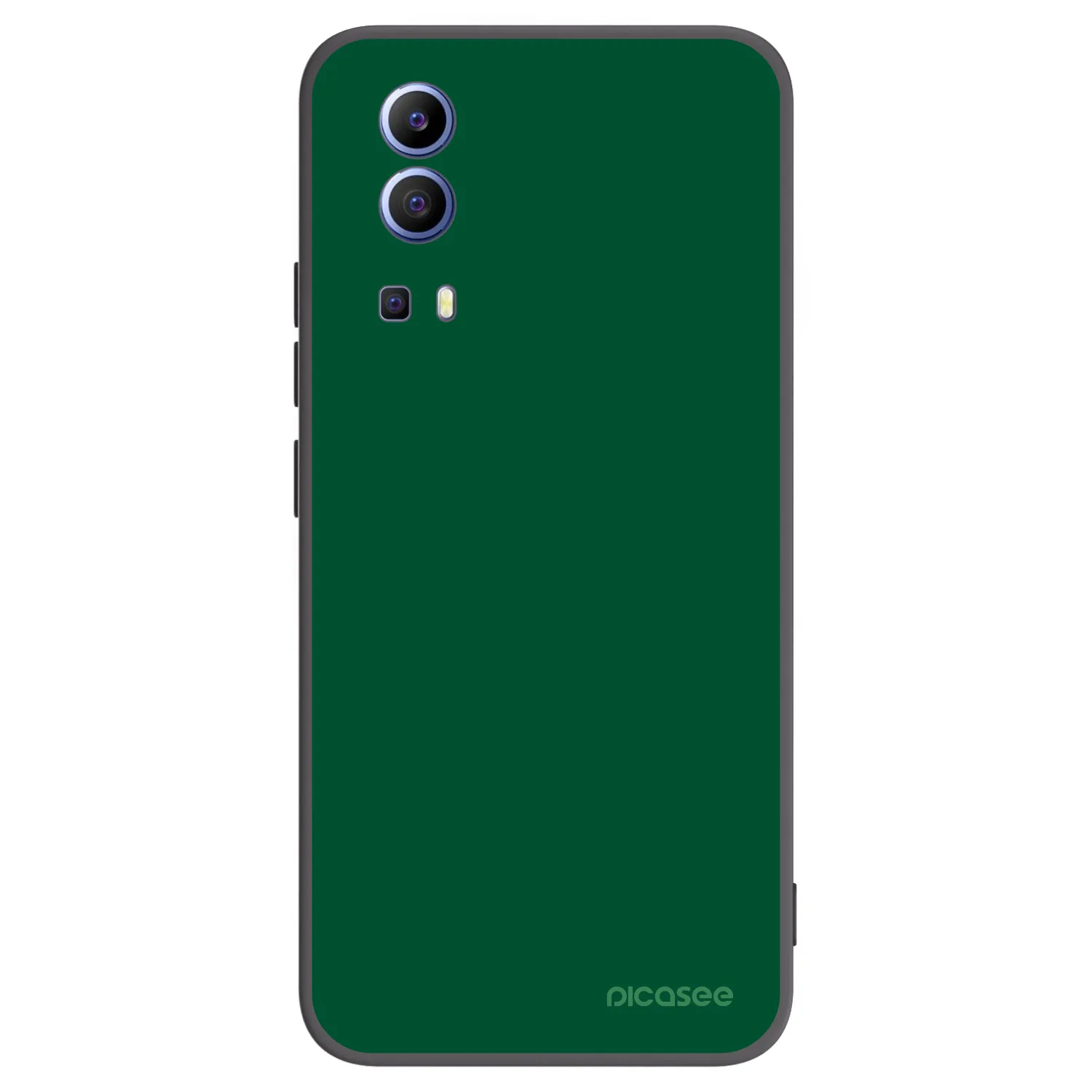 Picasee Vivo Y52 5G Hülle - Schwarzes Silikon - Green Gleam