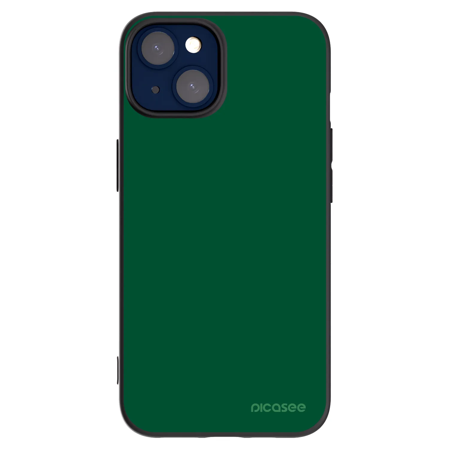 Picasee Apple iPhone 14 Hülle - Schwarzes Silikon - Green Gleam
