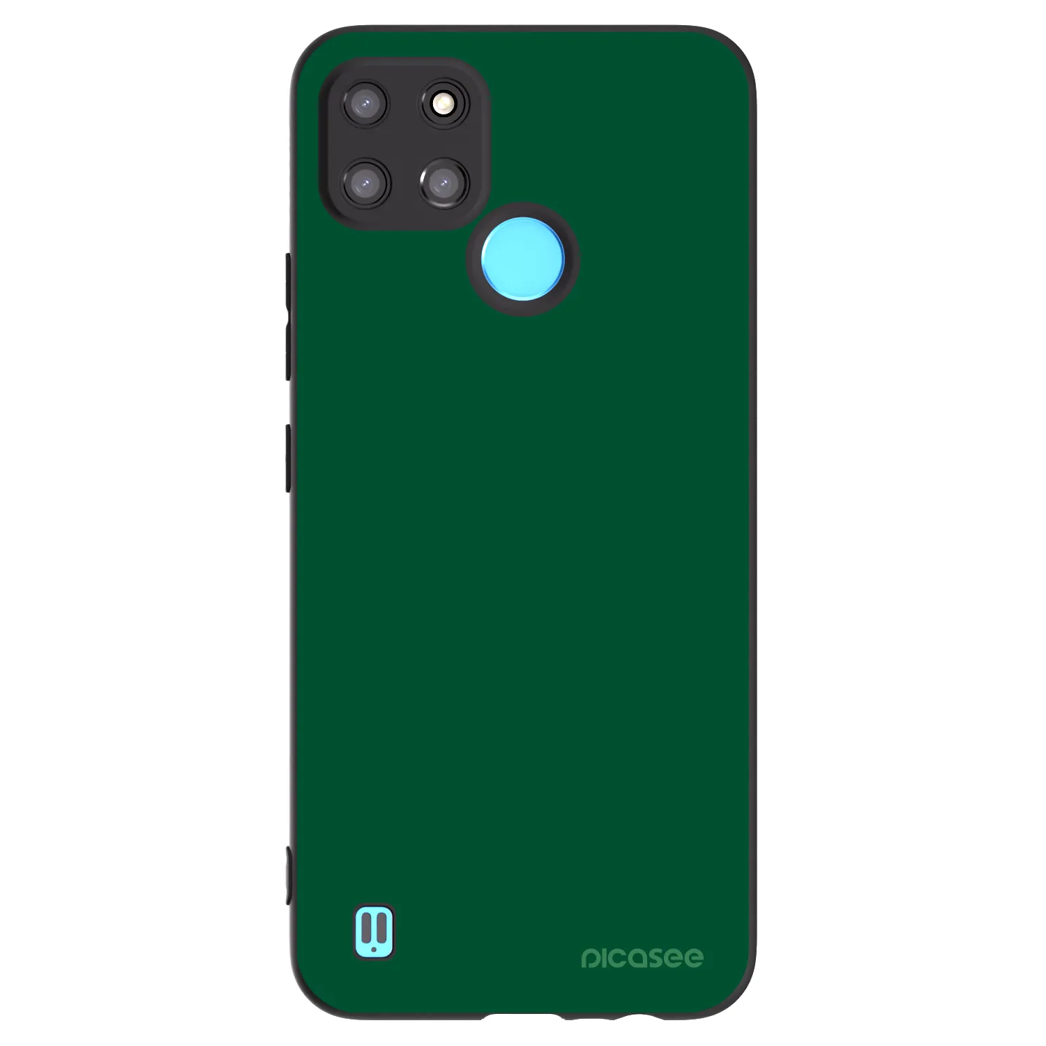Picasee Realme C21Y Hülle - Schwarzes Silikon - Green Gleam