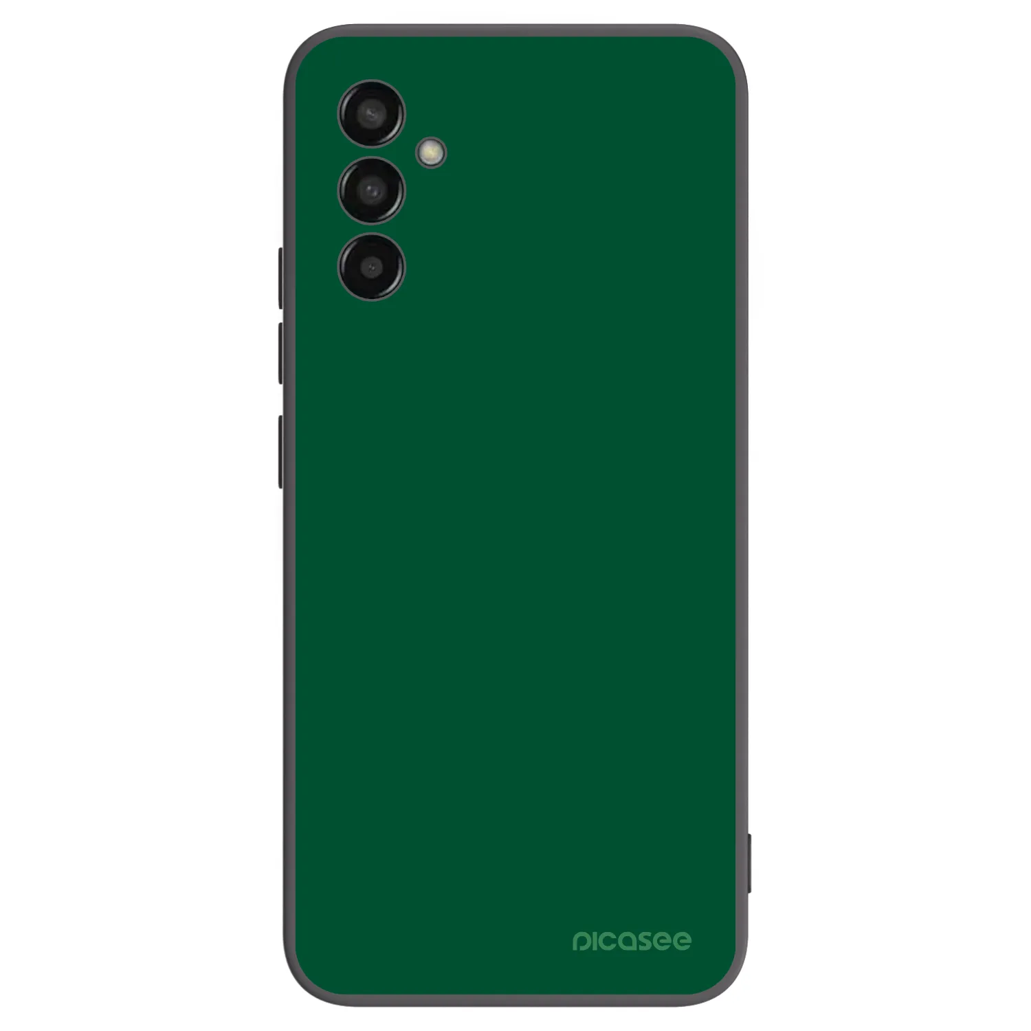 Picasee Samsung Galaxy M13 M135F Hülle - Schwarzes Silikon - Green Gleam