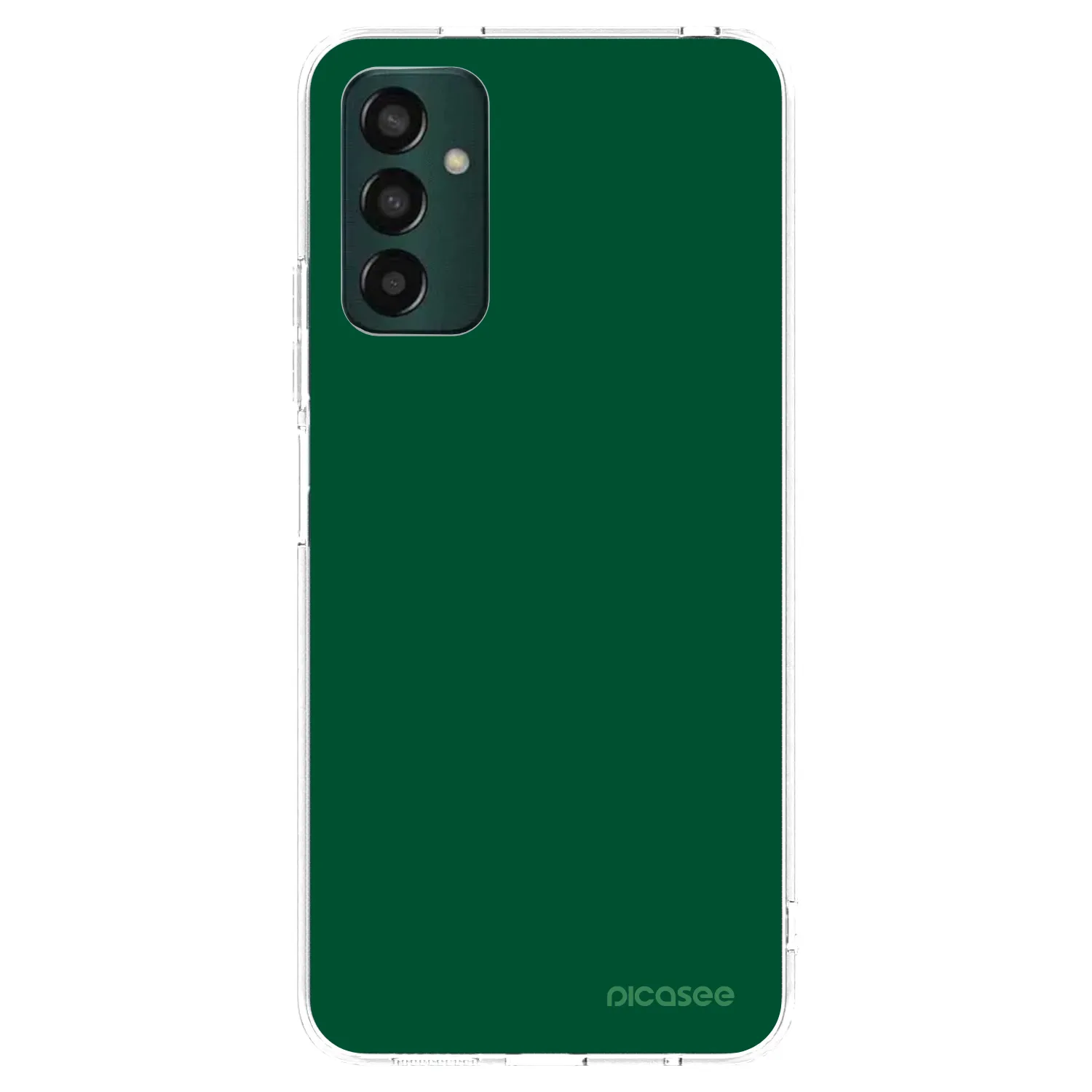 Picasee Samsung Galaxy M13 M135F Hülle - Transparentes Silikon - Green Gleam
