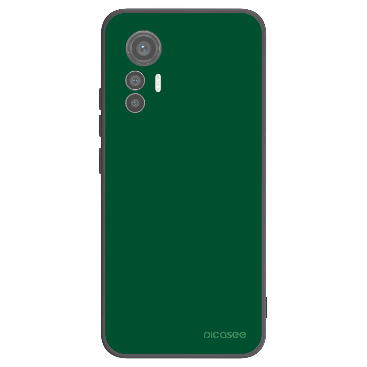 Picasee Xiaomi 12 Lite Hülle - Schwarzes Silikon - Green Gleam