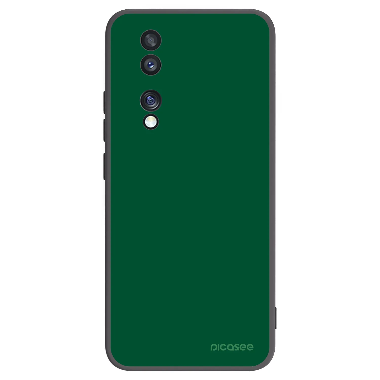 Picasee Honor 70 Hülle - Schwarzes Silikon - Green Gleam