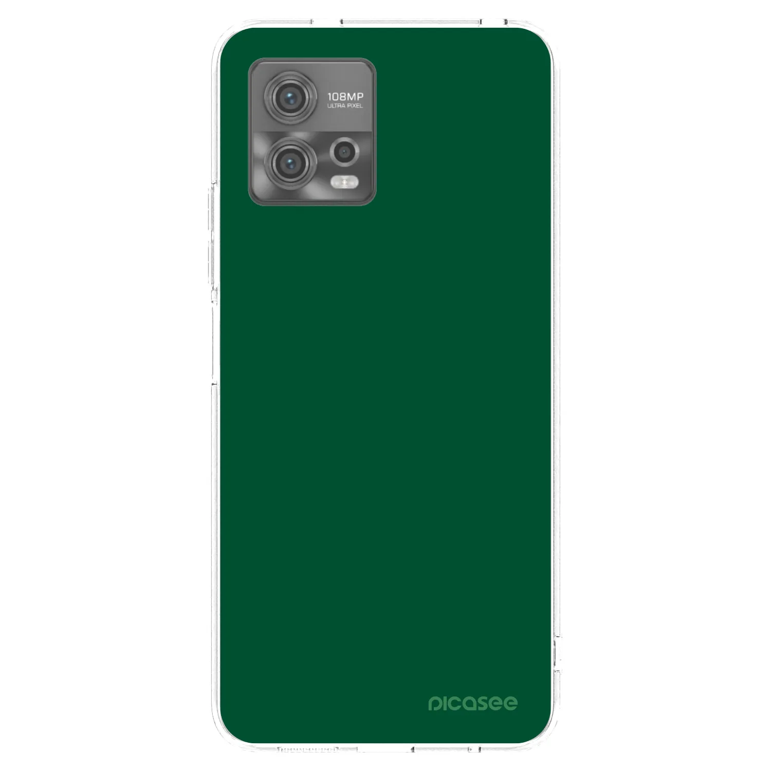 Picasee Motorola Moto G72 Hülle - Transparentes Silikon - Green Gleam