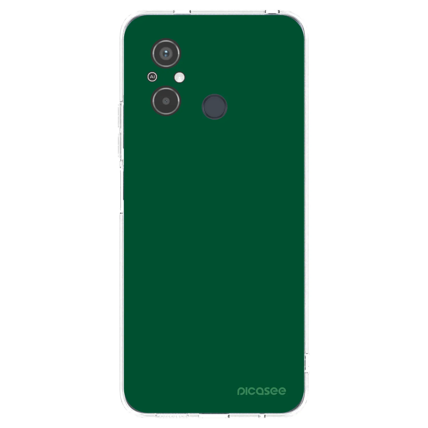Picasee Xiaomi Redmi 12C Hülle - Transparentes Silikon - Green Gleam