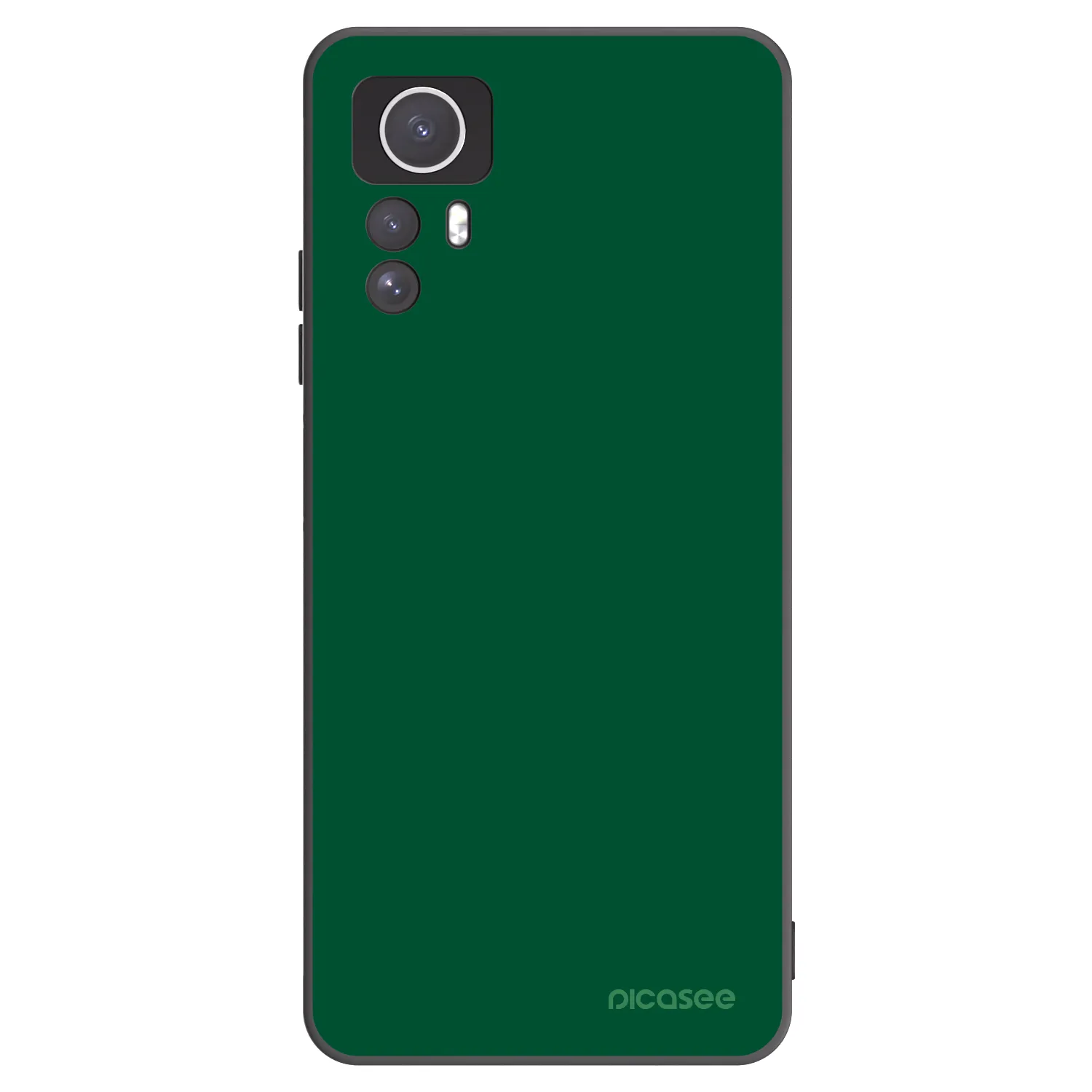 Picasee Xiaomi Redmi Note 12S Hülle - Schwarzes Silikon - Green Gleam
