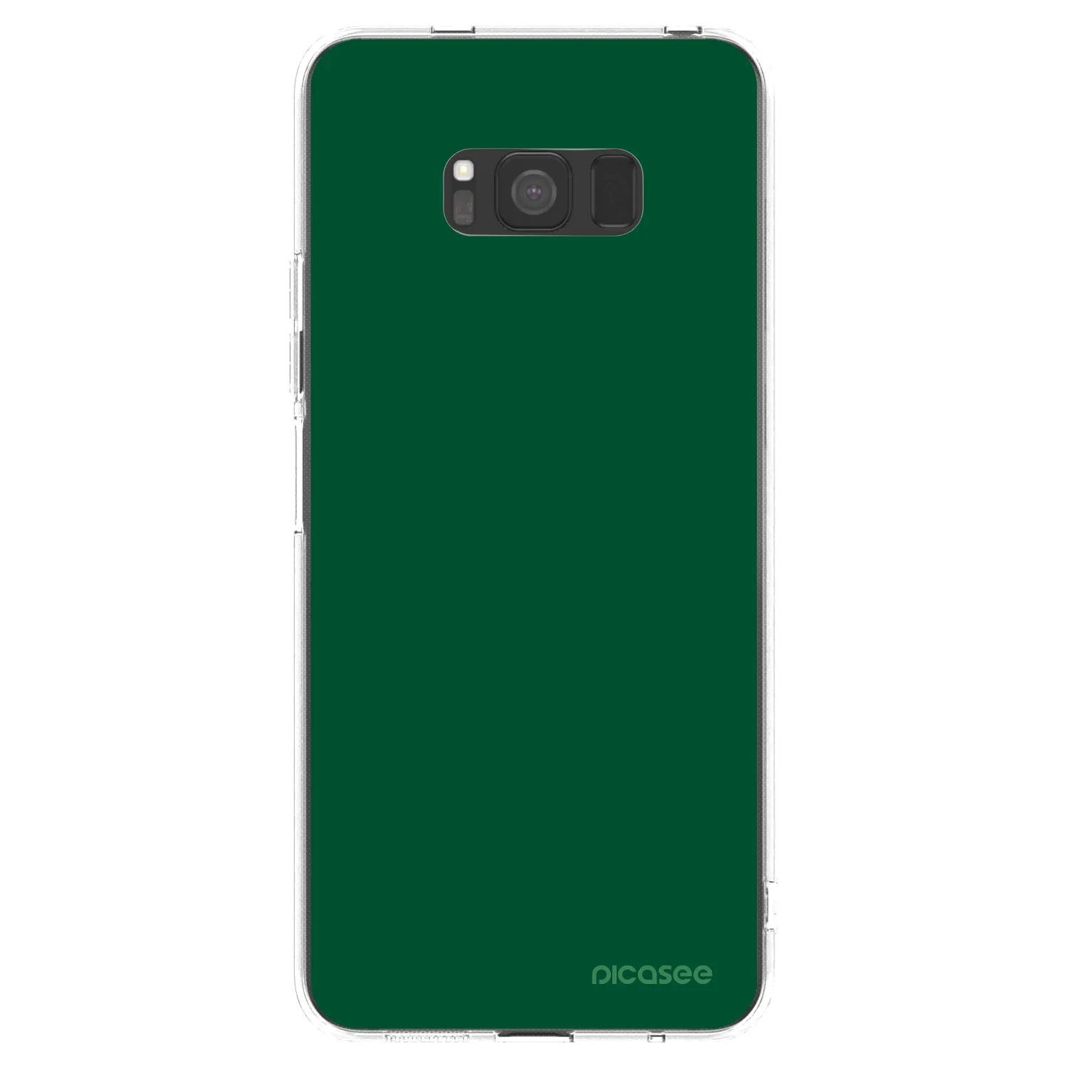 Picasee Samsung Galaxy S8 G950F Hülle - Transparentes Silikon - Green Gleam