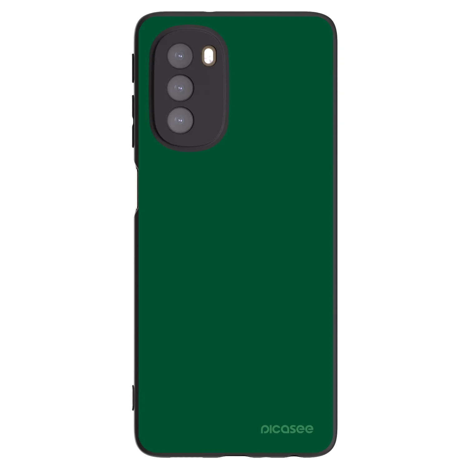 Picasee Motorola Moto G51 Hülle - Schwarzes Silikon - Green Gleam