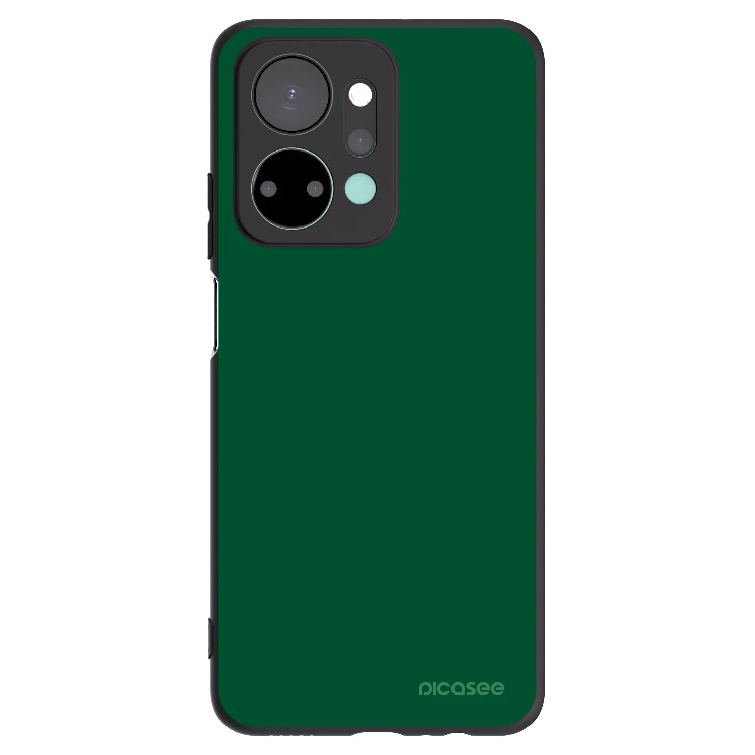 Picasee Honor X7a Hülle - Schwarzes Silikon - Green Gleam