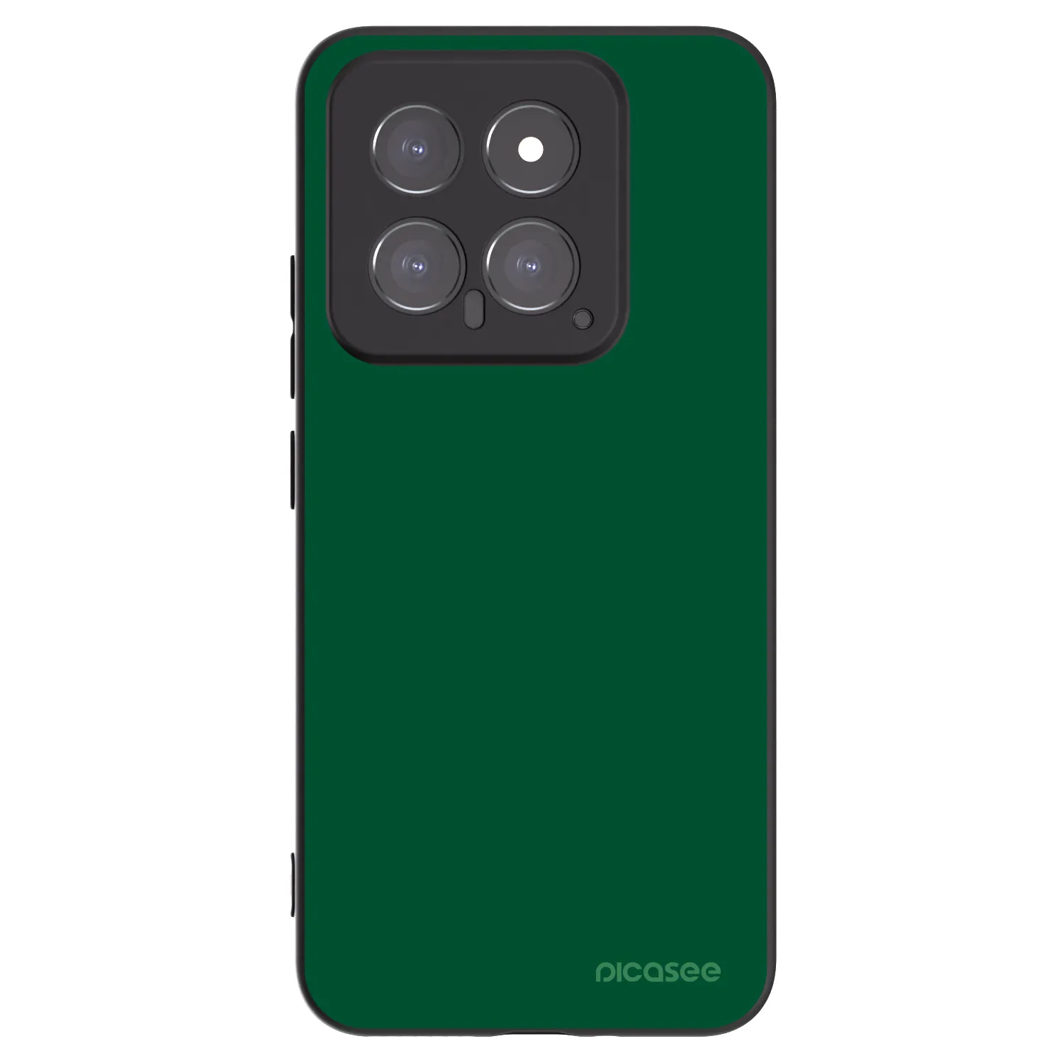 Picasee Xiaomi 14 Hülle - Schwarzes Silikon - Green Gleam