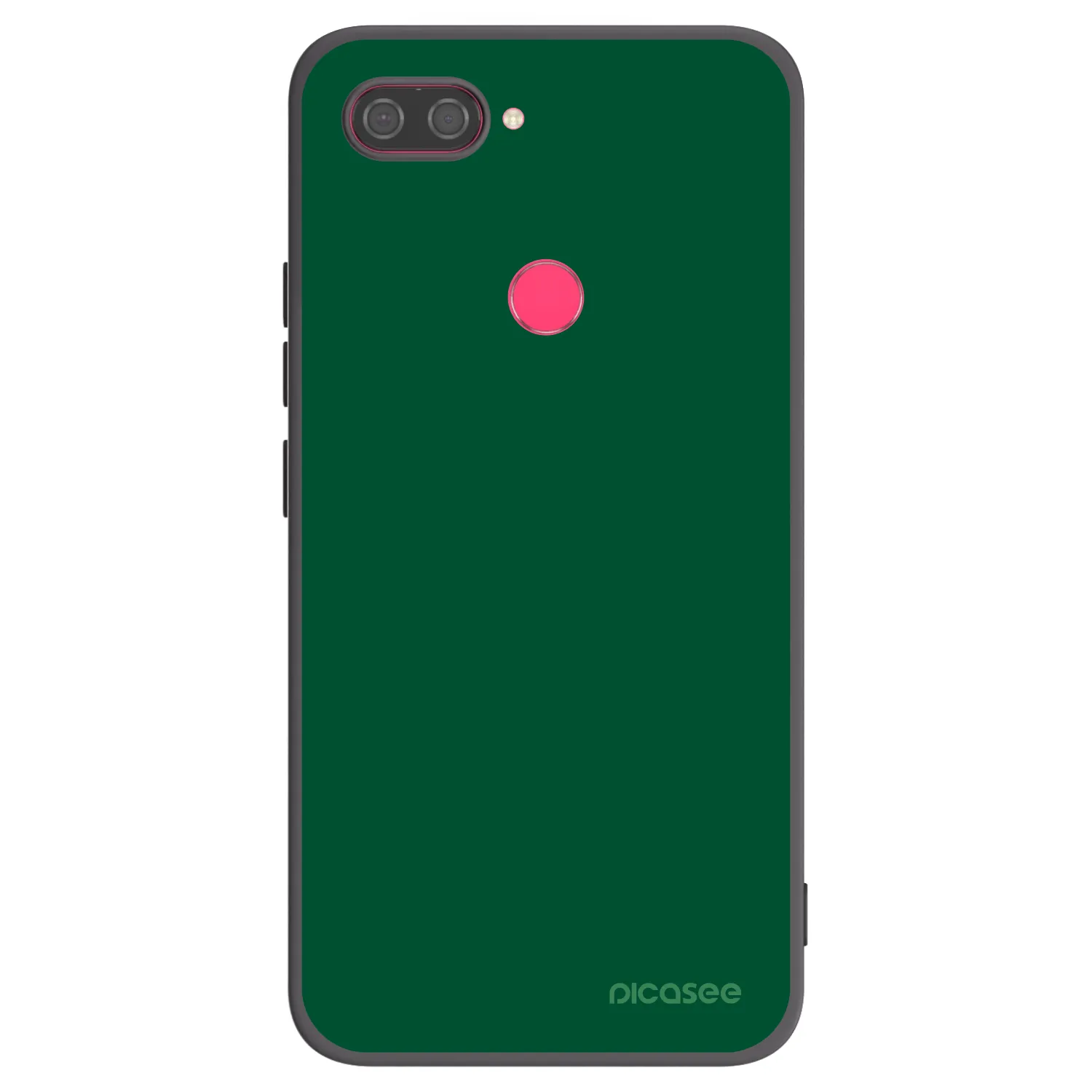 Picasee Xiaomi Mi 8 Lite Hülle - Schwarzes Silikon - Green Gleam