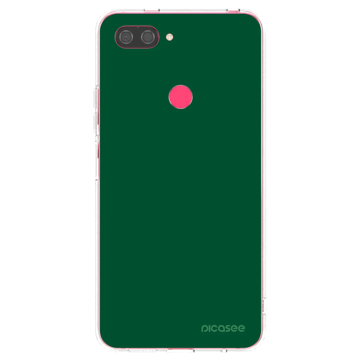 Picasee Xiaomi Mi 8 Lite Hülle - Transparentes Silikon - Green Gleam