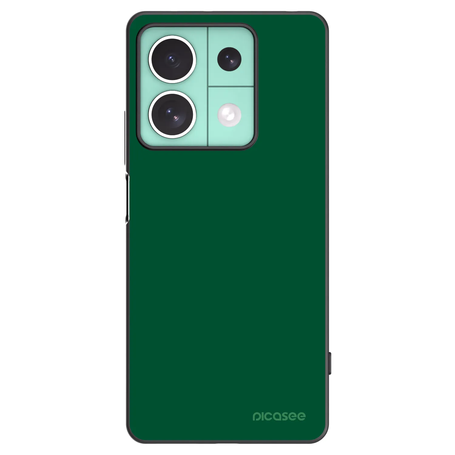 Picasee Xiaomi Redmi Note 13 5G Hülle - Schwarzes Silikon - Green Gleam