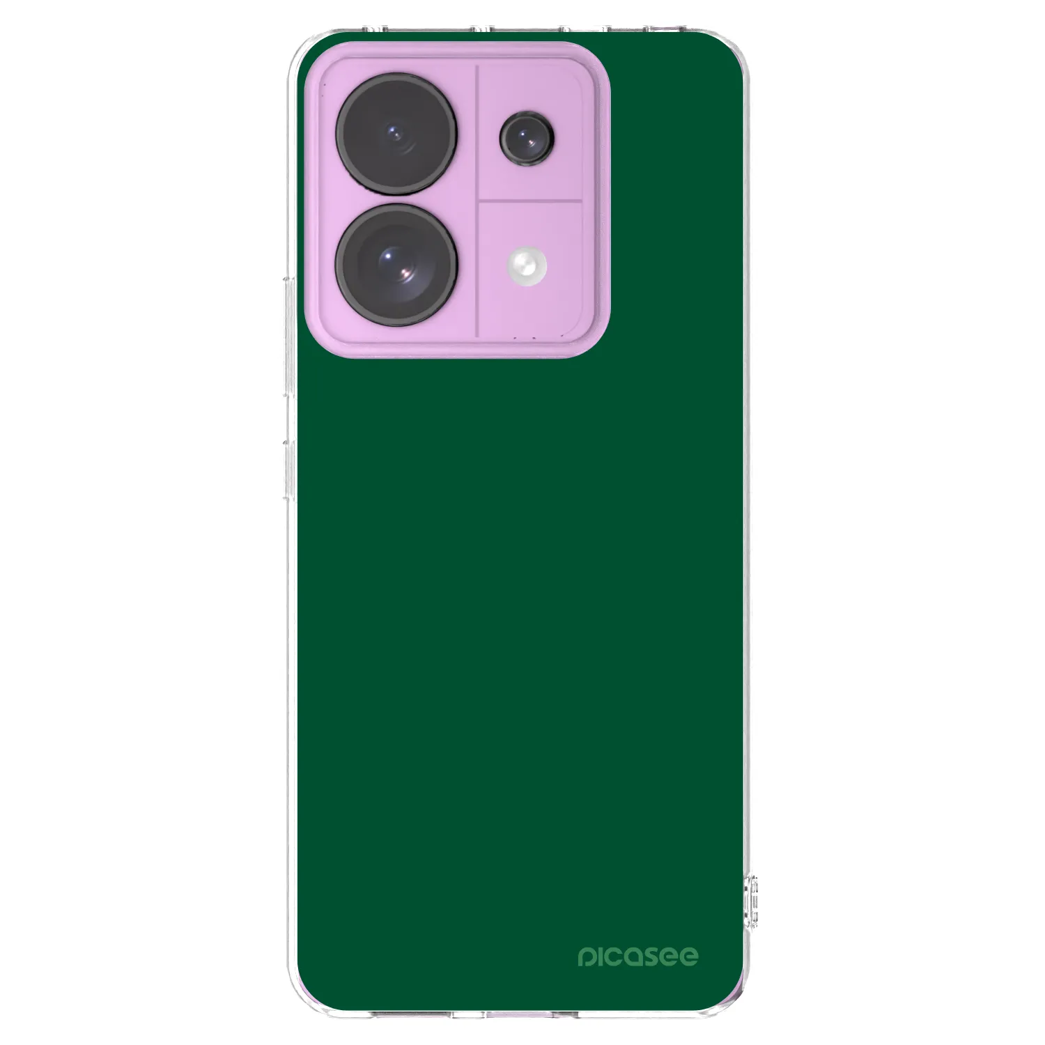 Picasee Xiaomi Redmi Note 13 Pro 5G Hülle - Transparentes Silikon - Green Gleam