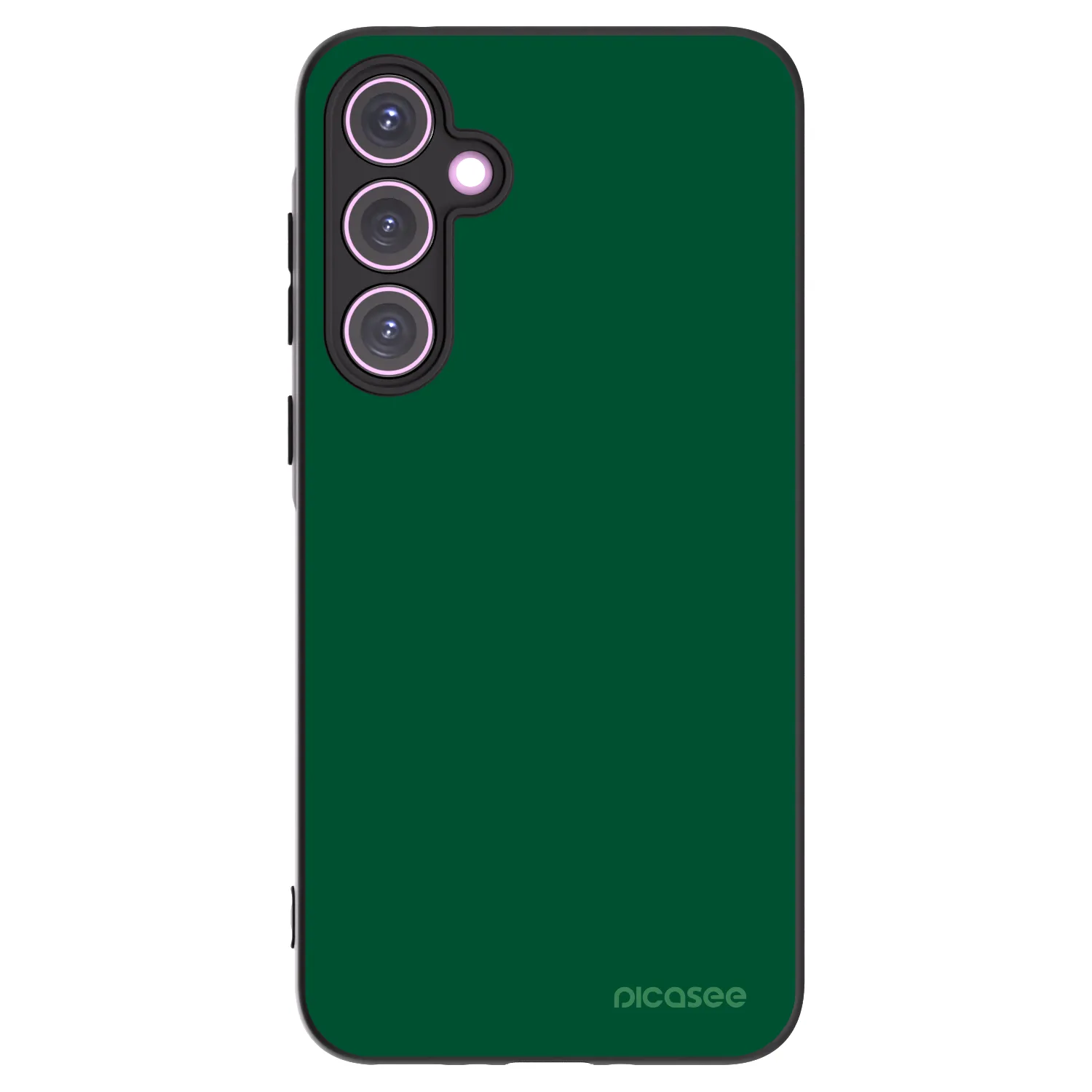 Picasee Samsung Galaxy A35 5G A356B Hülle - Schwarzes Silikon - Green Gleam