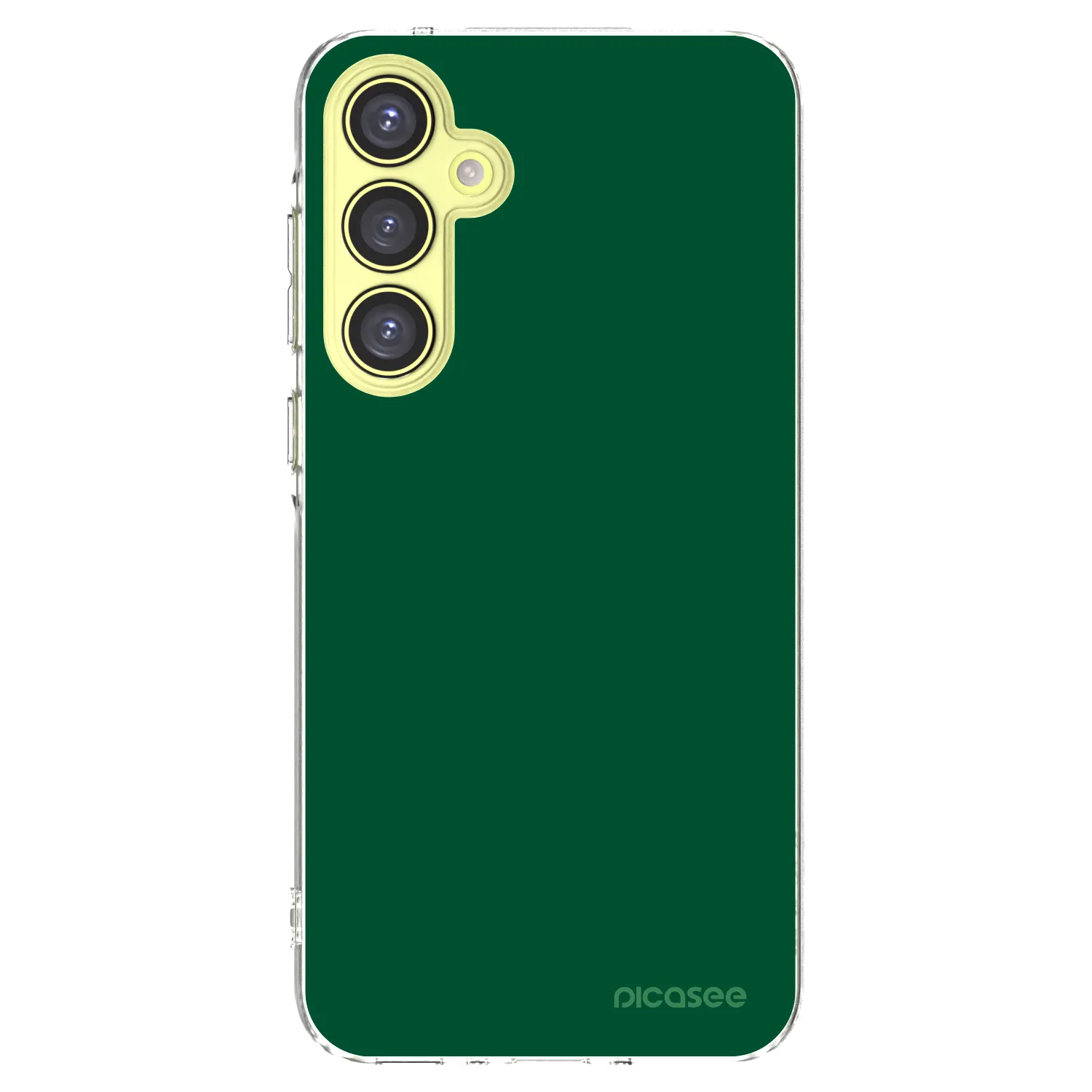 Picasee Samsung Galaxy A35 5G A356B Hülle - Transparentes Silikon - Green Gleam