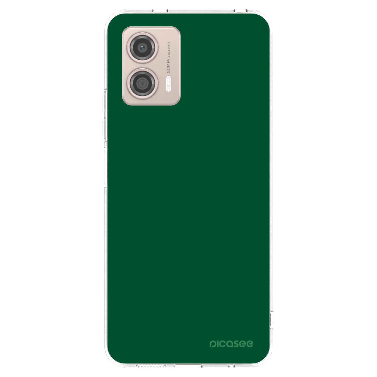 Picasee Motorola Moto G53 5G Hülle - Transparentes Silikon - Green Gleam