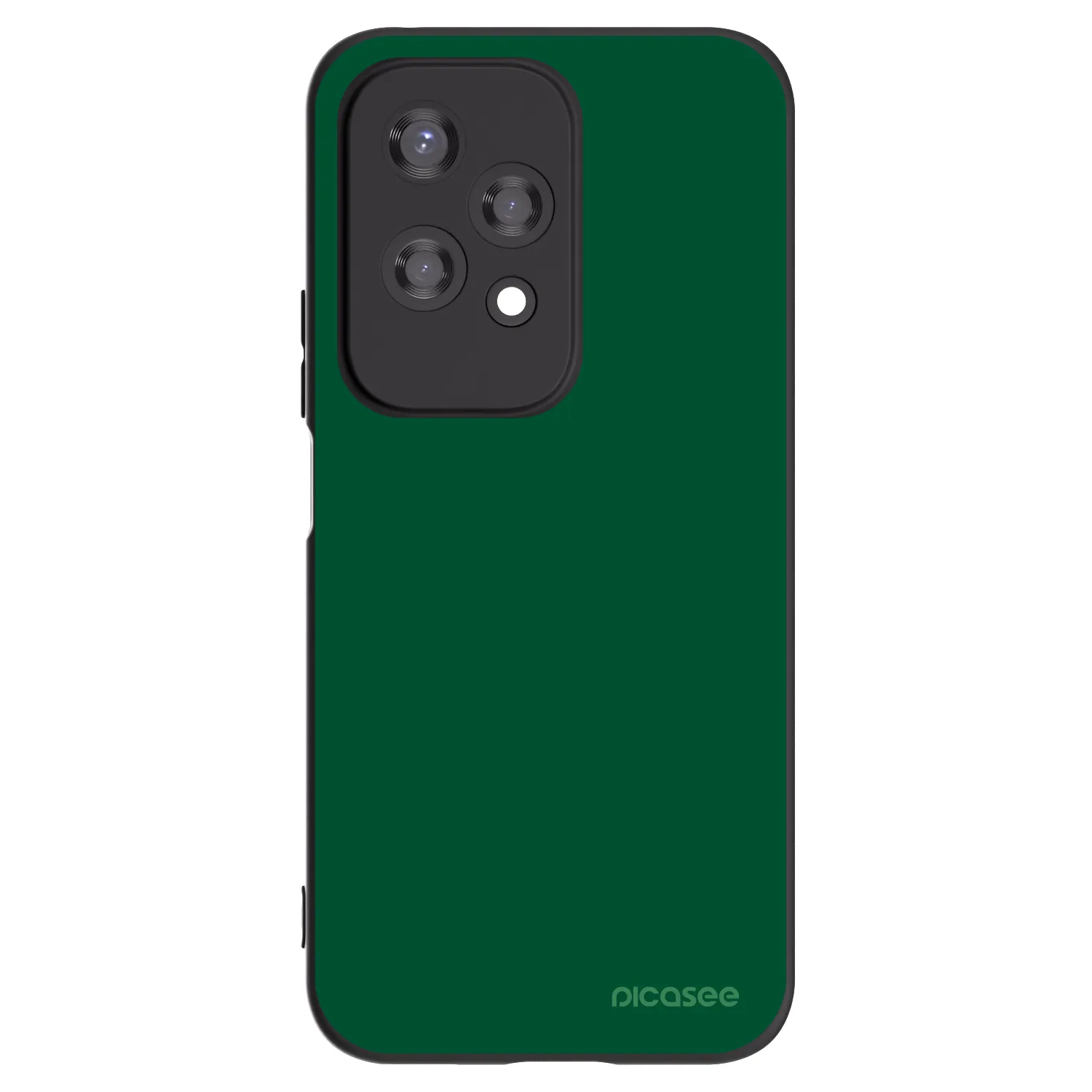 Picasee Honor 200 Lite Hülle - Schwarzes Silikon - Green Gleam