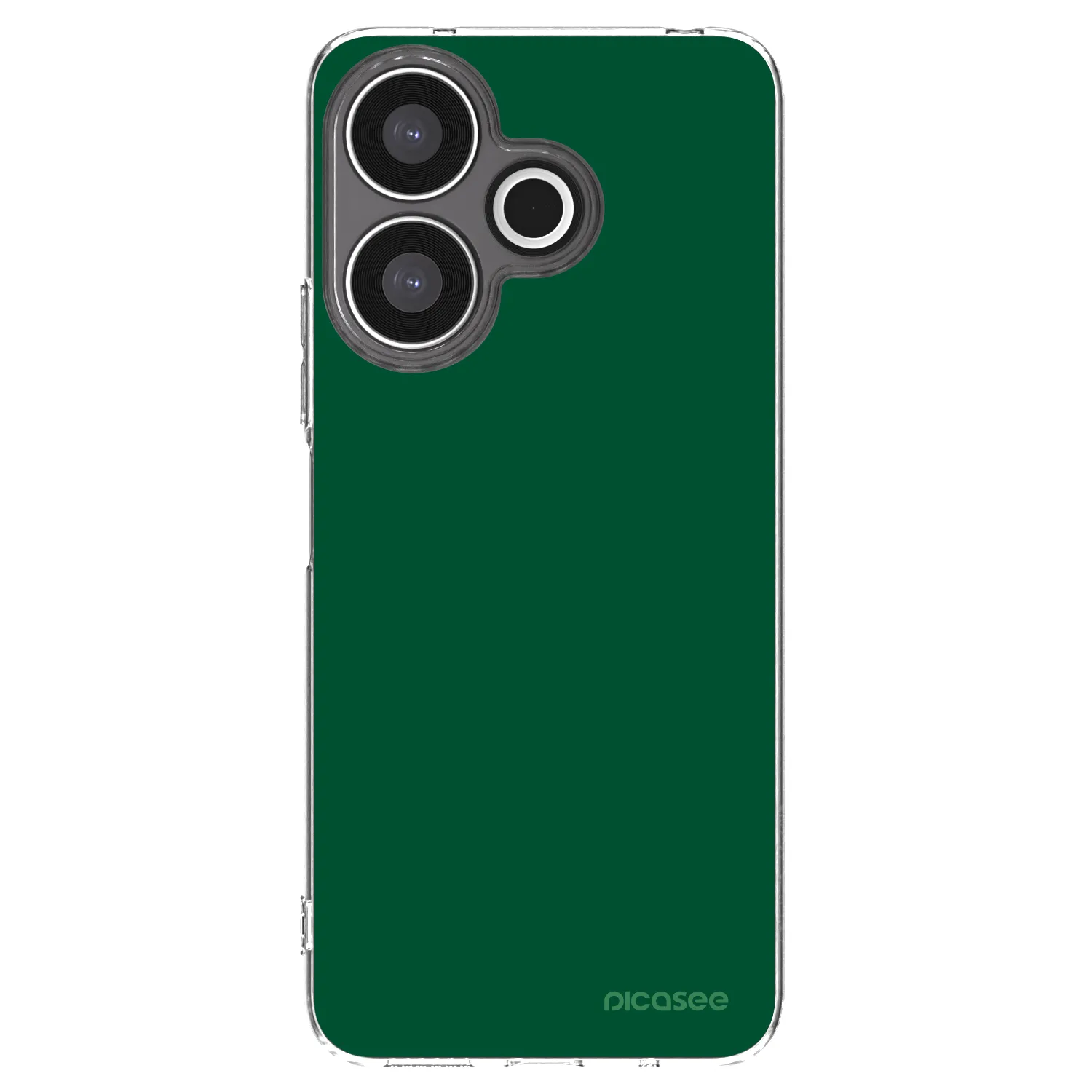Picasee Xiaomi Redmi 13 4G Hülle - Transparentes Silikon - Green Gleam