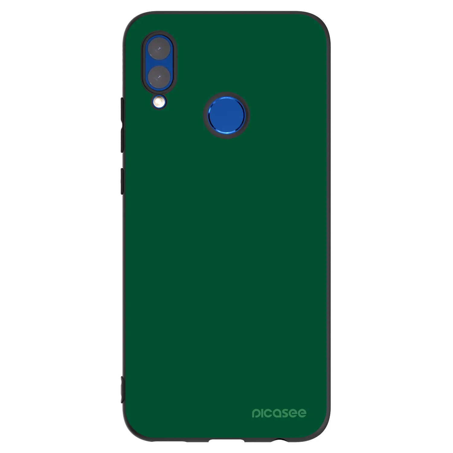 Picasee Honor 10 Lite Hülle - Schwarzes Silikon - Green Gleam