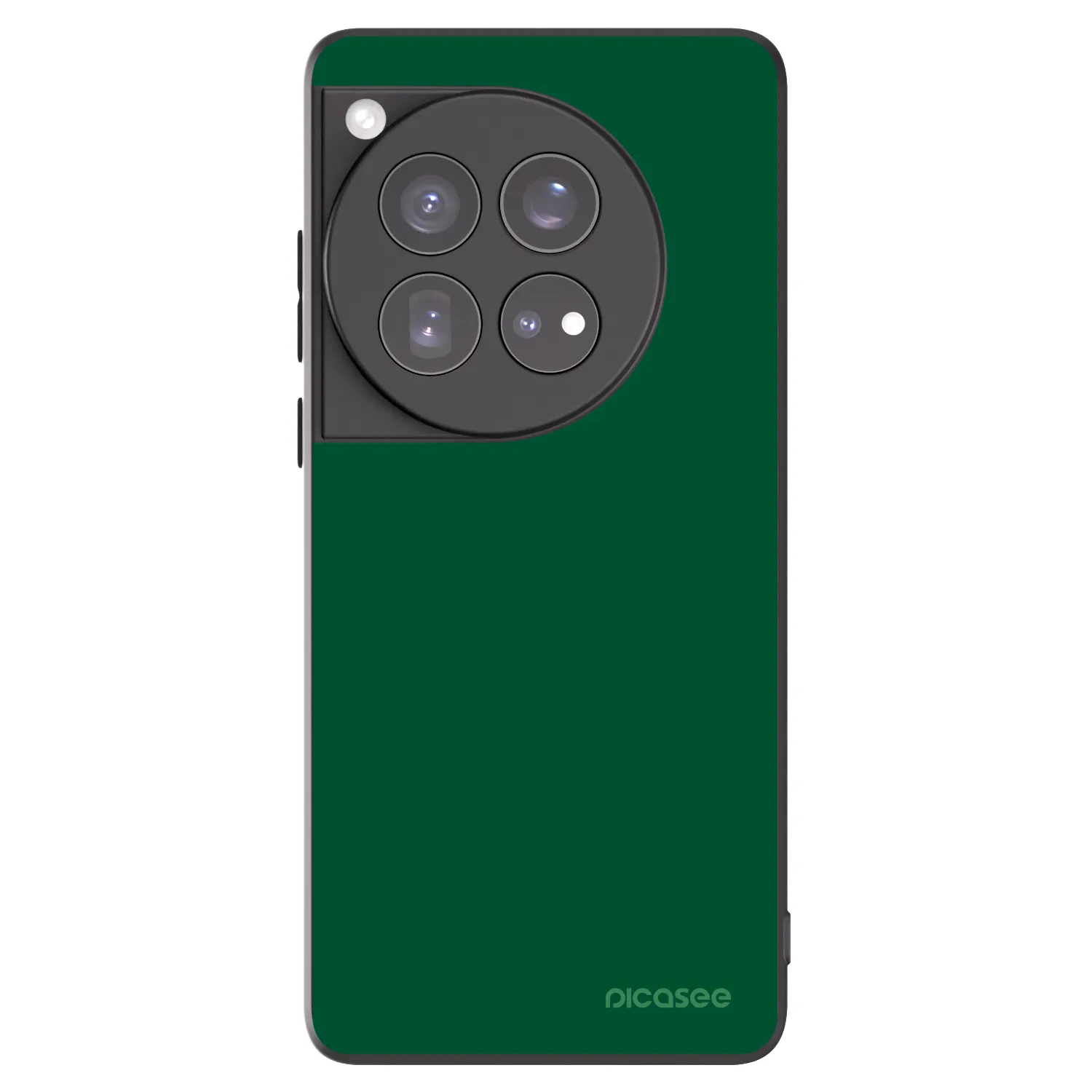 Picasee OnePlus 12 5G Hülle - Schwarzes Silikon - Green Gleam