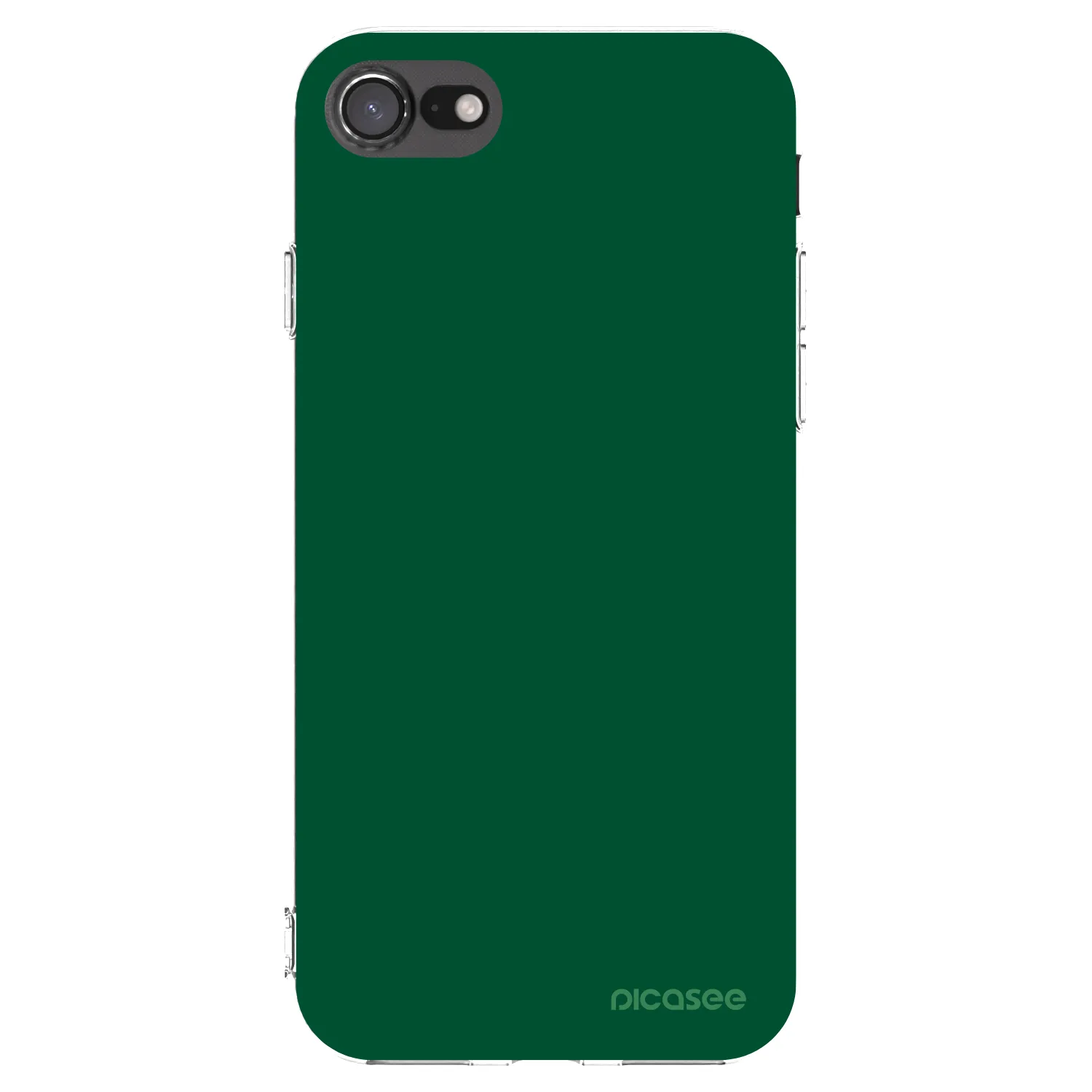 Picasee Apple iPhone 7 Hülle - Transparentes Silikon - Green Gleam