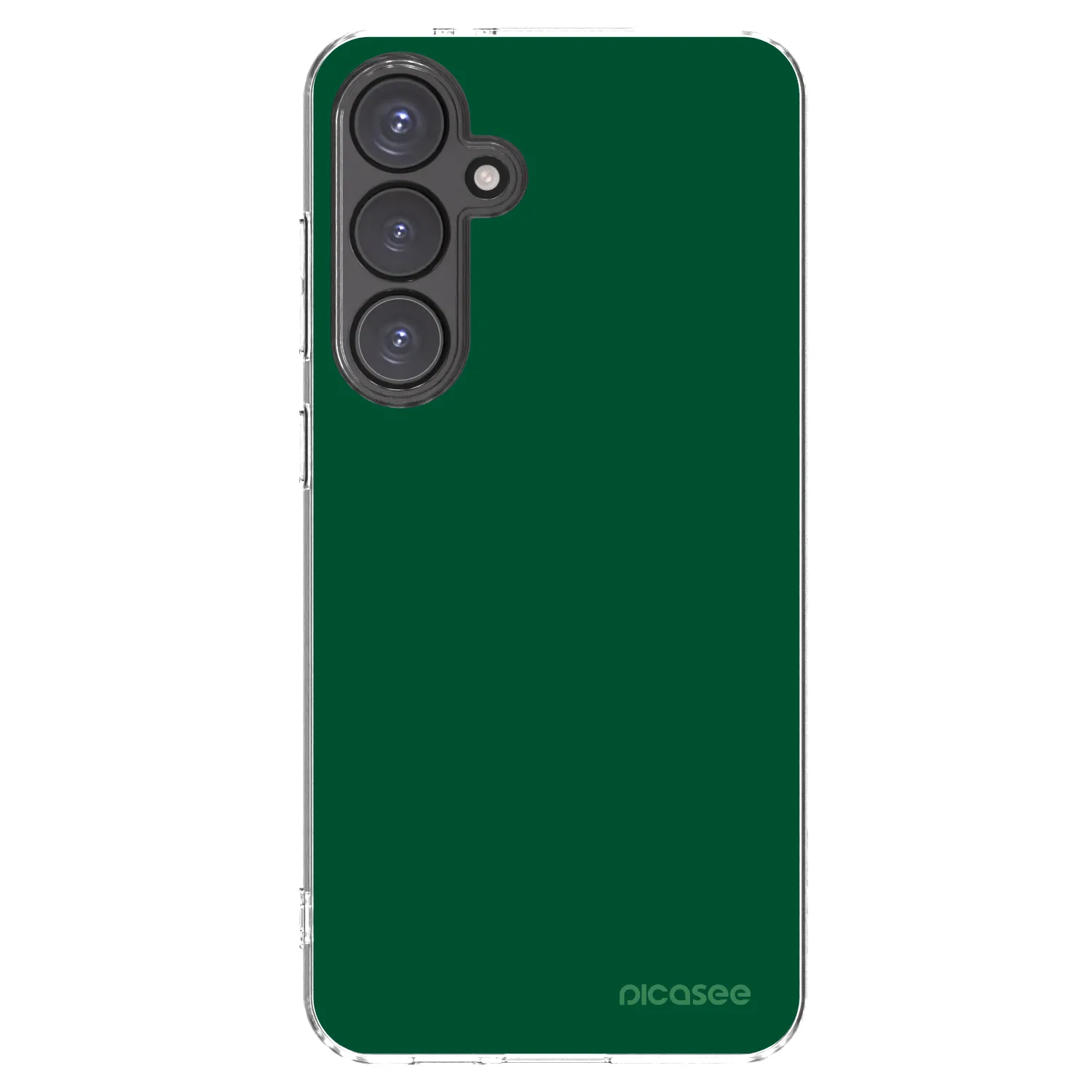 Picasee Samsung Galaxy S24 FE S721B Hülle - Transparentes Silikon - Green Gleam