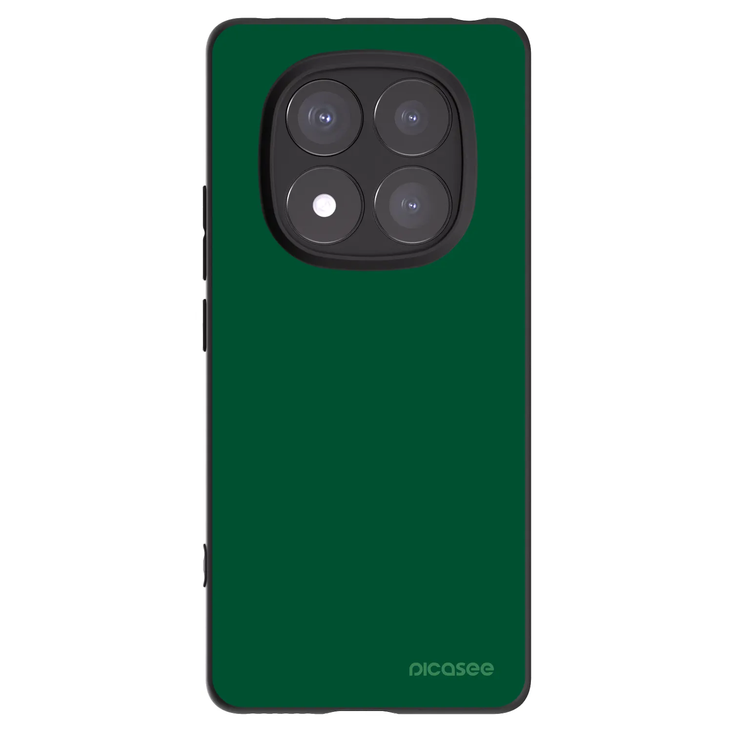 Picasee Xiaomi Redmi Note 14 Pro 5G Hülle - Schwarzes Silikon - Green Gleam