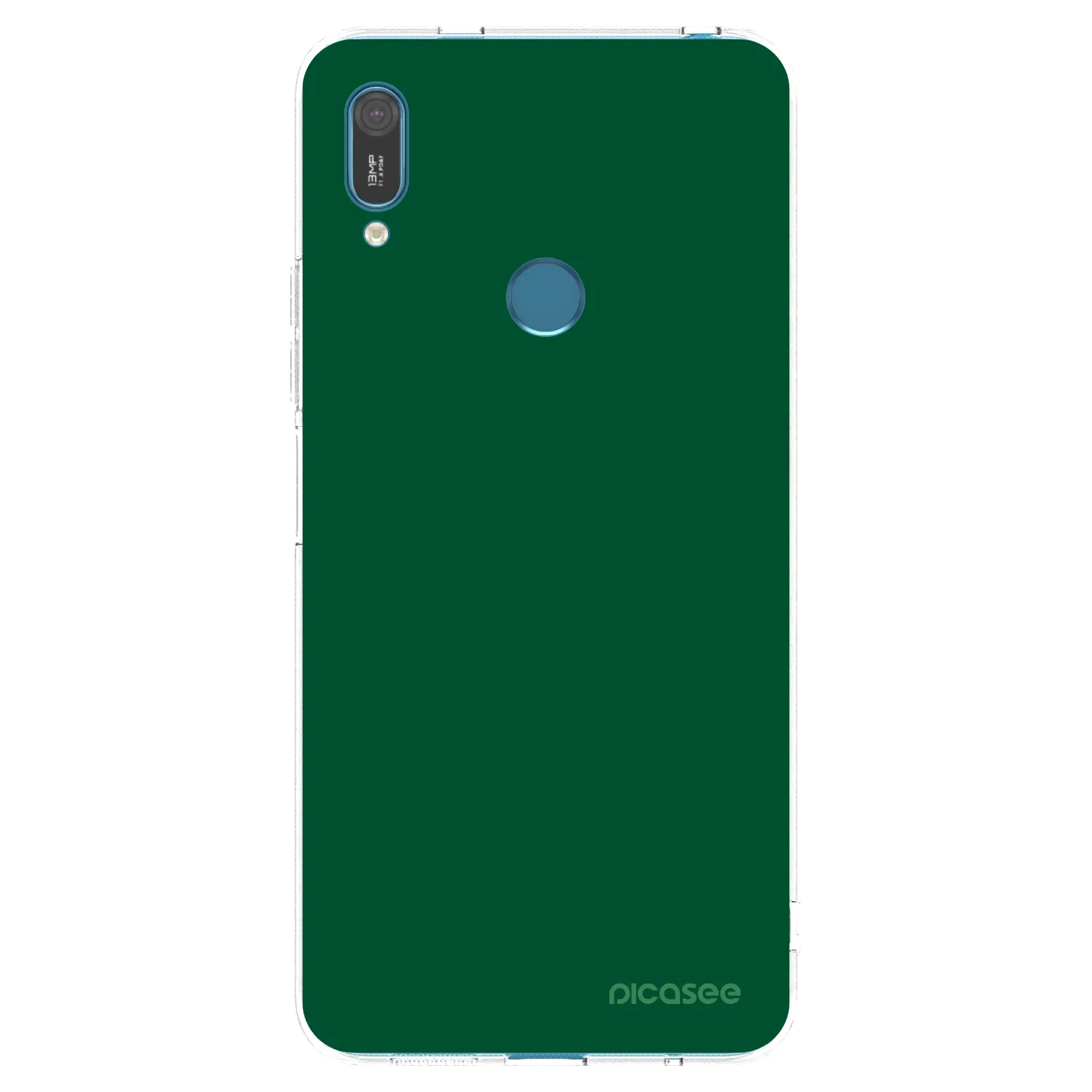 Picasee Huawei Y7 2019 Hülle - Transparentes Silikon - Green Gleam