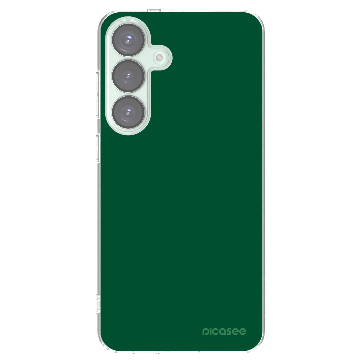Picasee Samsung Galaxy S25+ 5G Hülle - Transparentes Silikon - Green Gleam