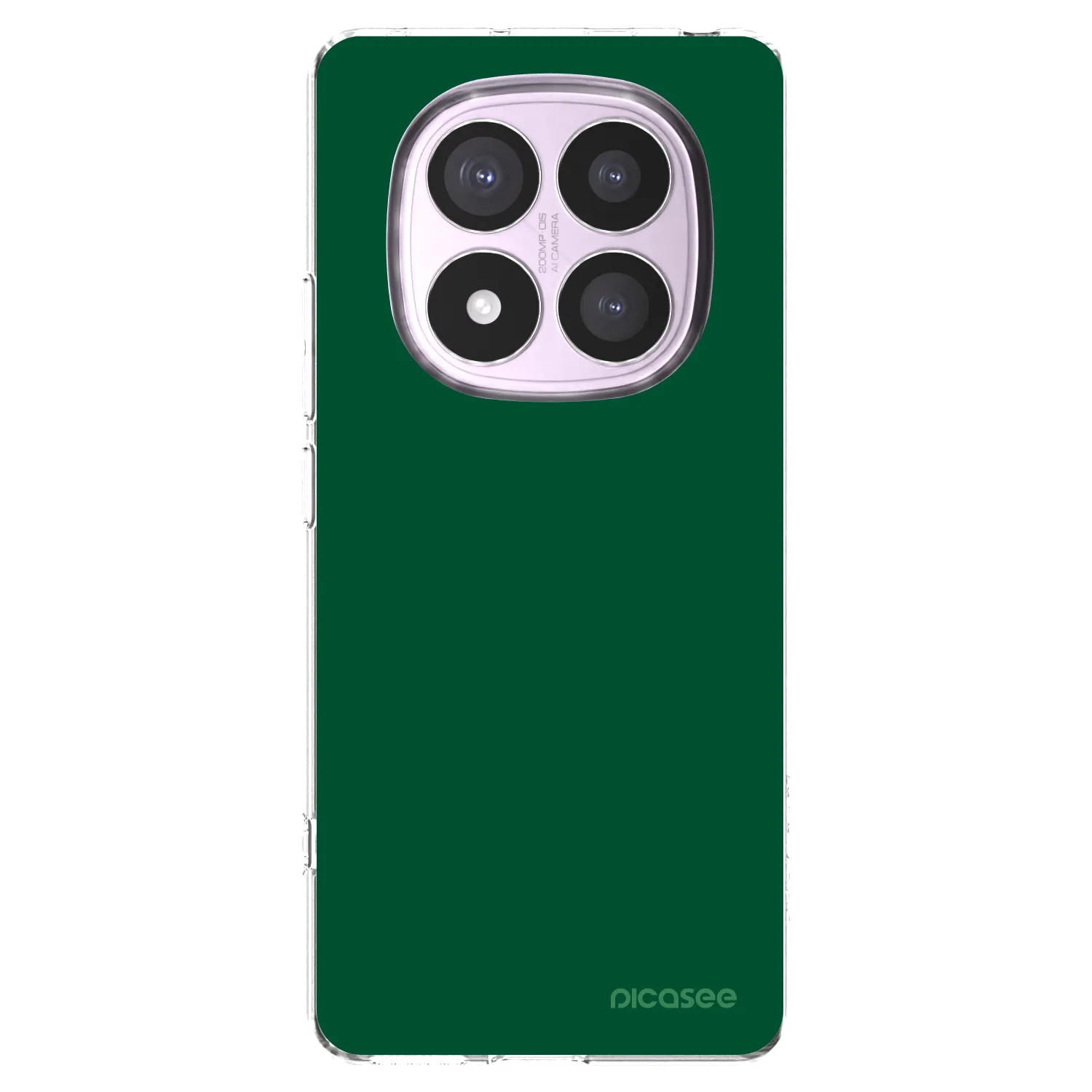 Picasee Xiaomi Redmi Note 14 Pro 4G Hülle - Transparentes Silikon - Green Gleam
