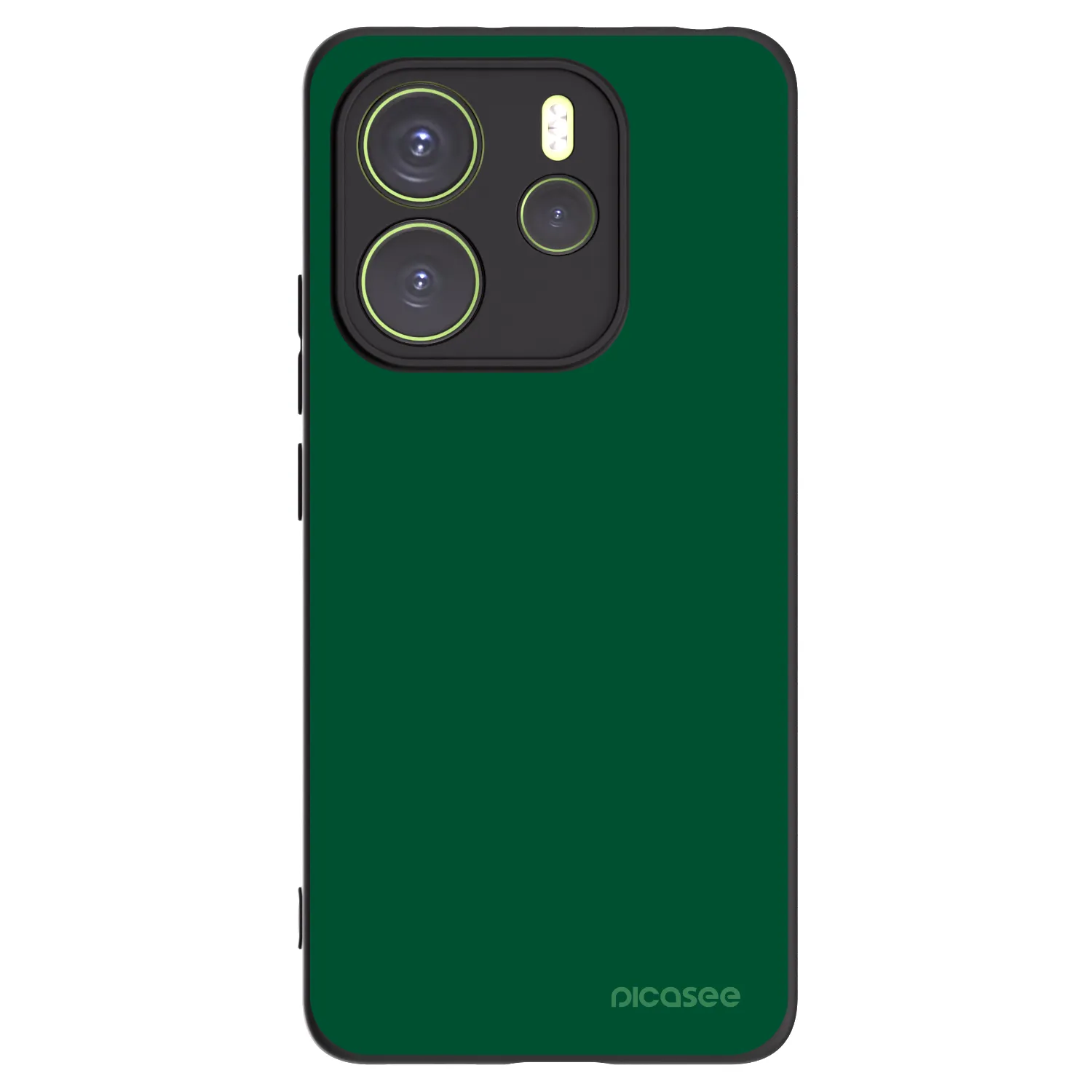 Picasee Xiaomi Redmi Note 14 4G Hülle - Schwarzes Silikon - Green Gleam