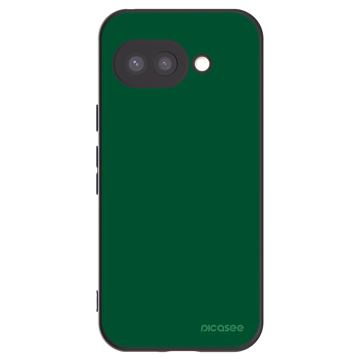 Picasee Google Pixel 9a Hülle - Schwarzes Silikon - Green Gleam