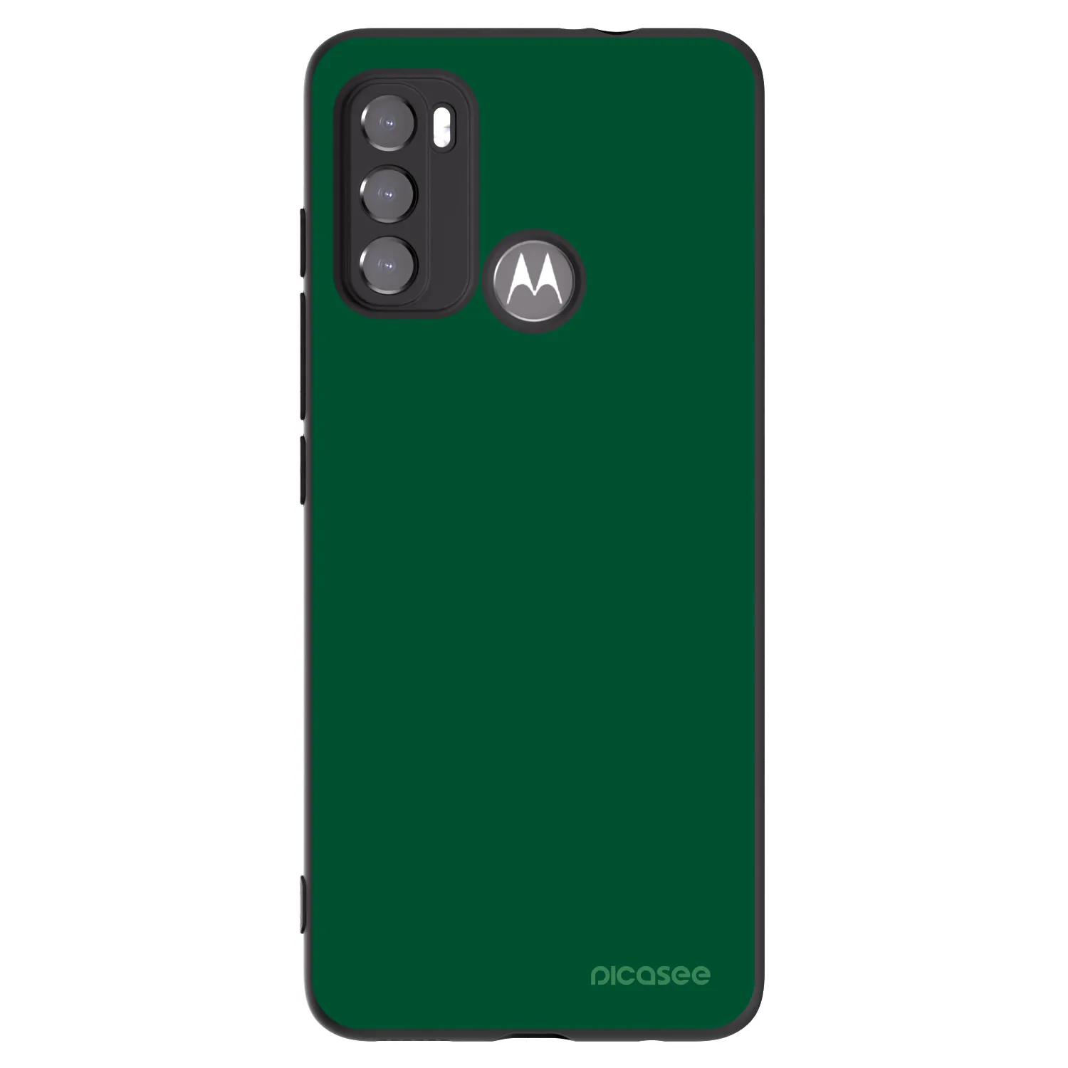 Picasee Motorola Edge 60 5G Hülle - Schwarzes Silikon - Green Gleam