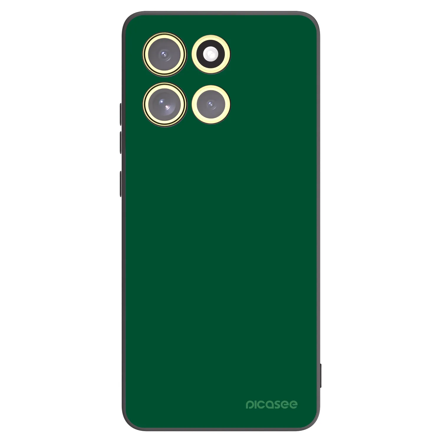 Picasee Motorola Moto G86 5G Hülle - Schwarzes Silikon - Green Gleam
