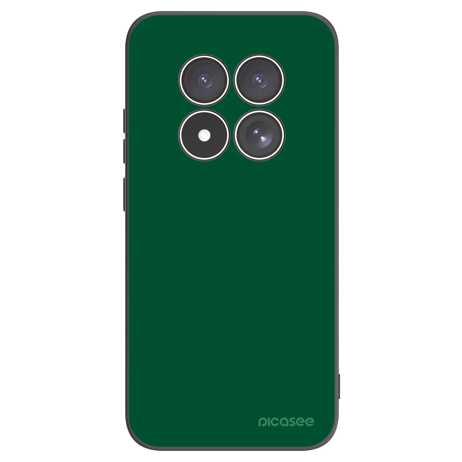 Picasee Xiaomi Redmi Note 15 Pro 4G Hülle - Schwarzes Silikon - Green Gleam