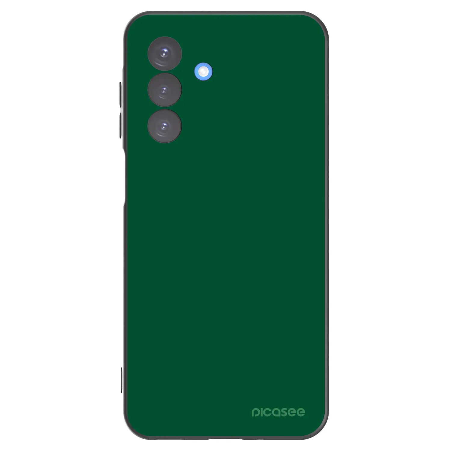 Picasee Samsung Galaxy A17 5G Hülle - Schwarzes Silikon - Green Gleam
