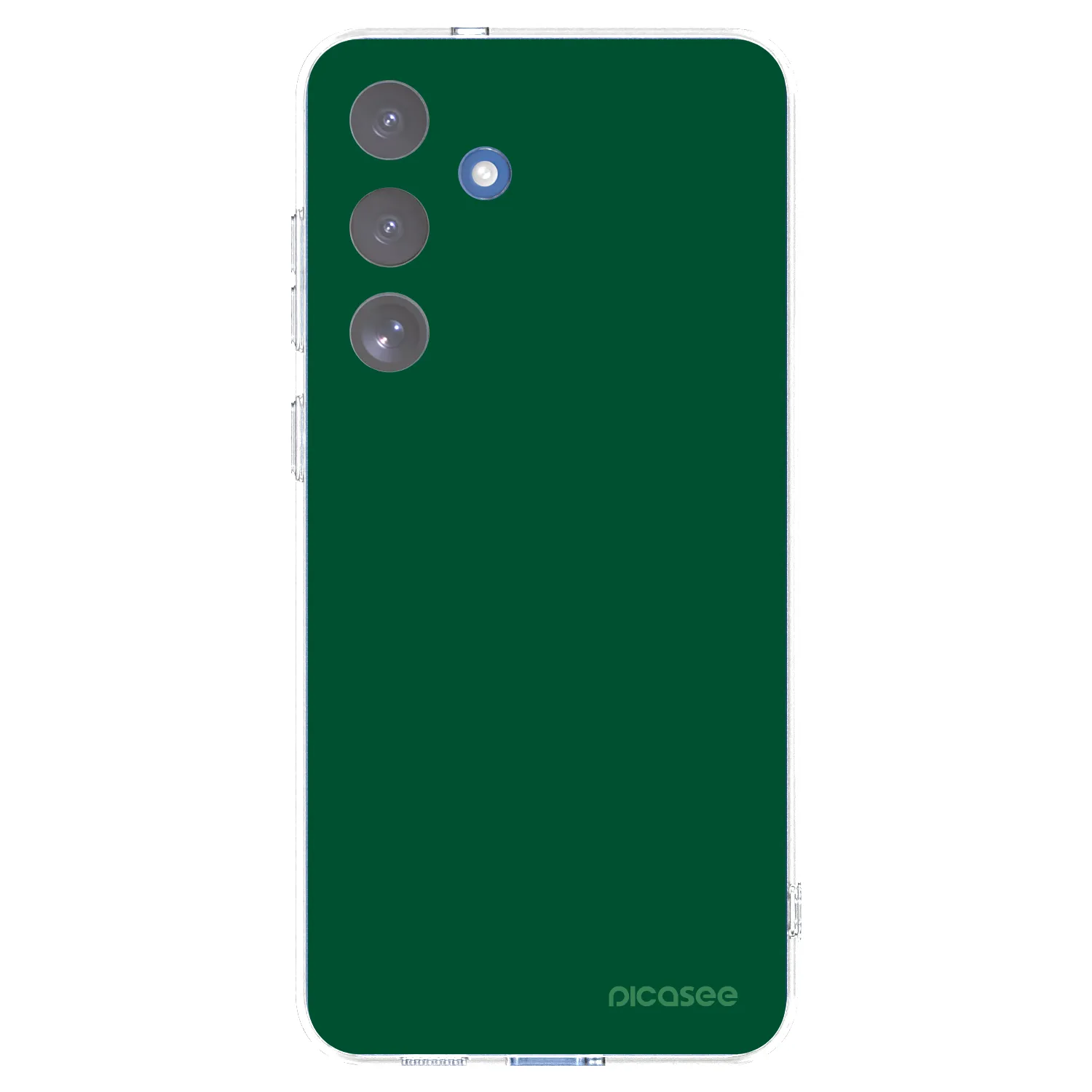 Picasee Samsung Galaxy S25 FE 5G Hülle - Transparentes Silikon - Green Gleam