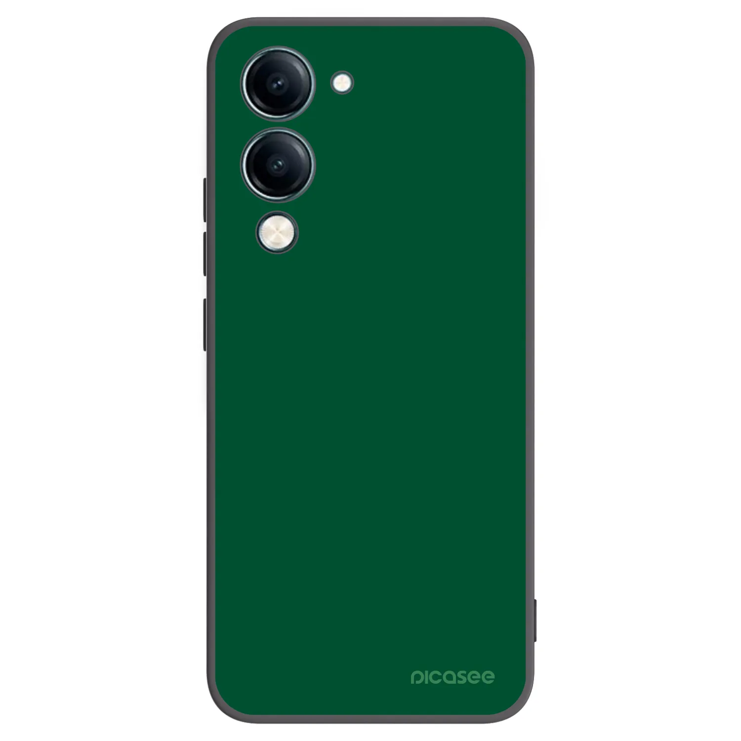 Picasee Vivo Y29s 5G Hülle - Schwarzes Silikon - Green Gleam