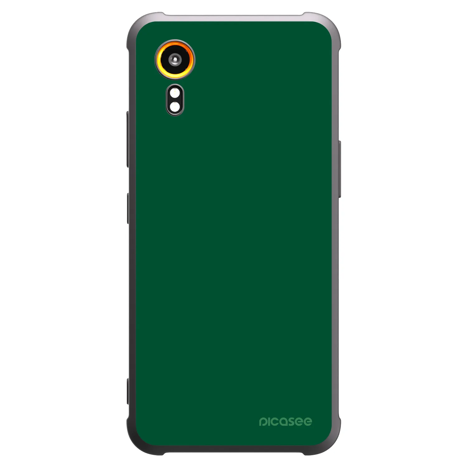 Picasee Samsung Galaxy Xcover 7 Hülle - Schwarzes Silikon - Green Gleam