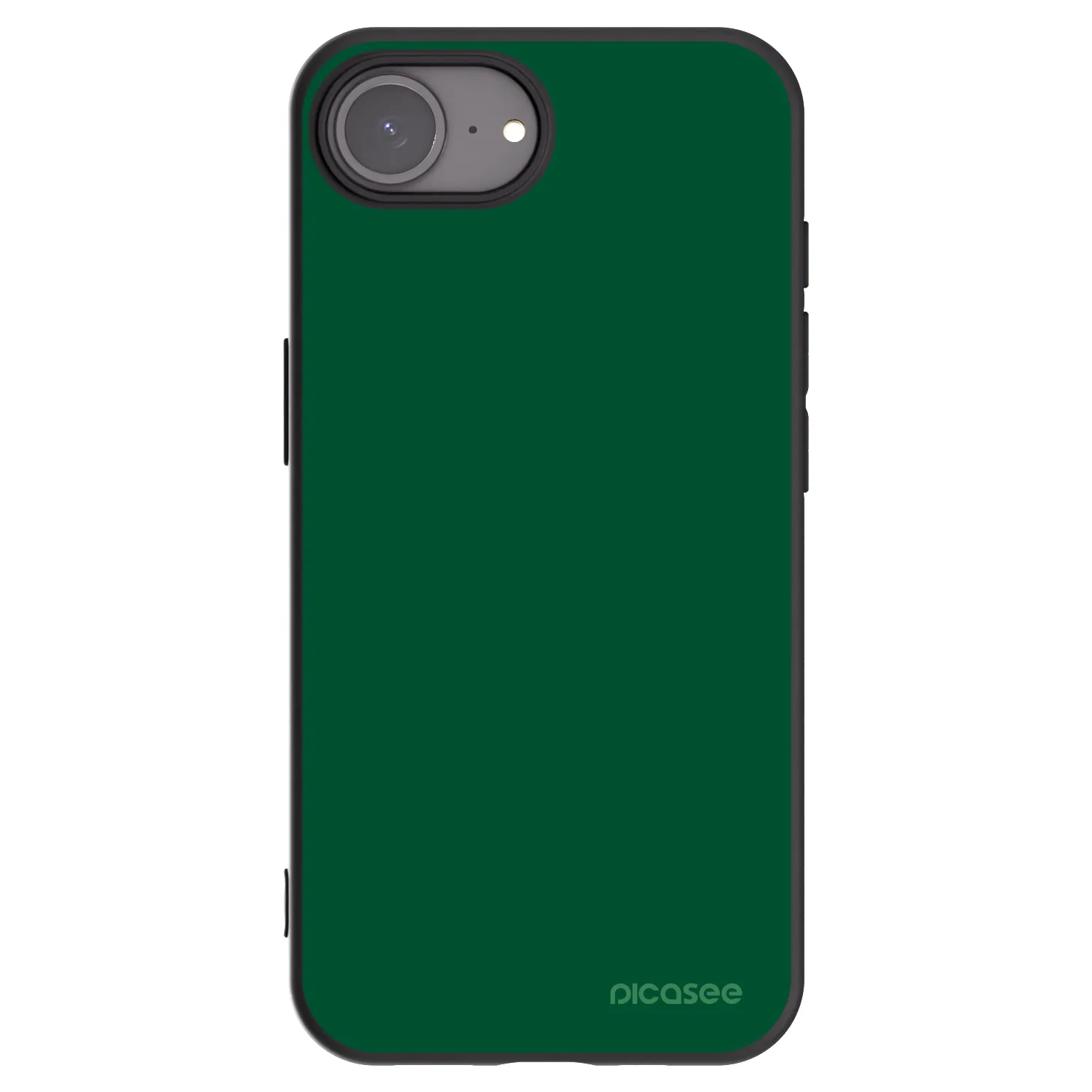 Picasee Apple iPhone 17e Hülle - Schwarzes Silikon - Green Gleam